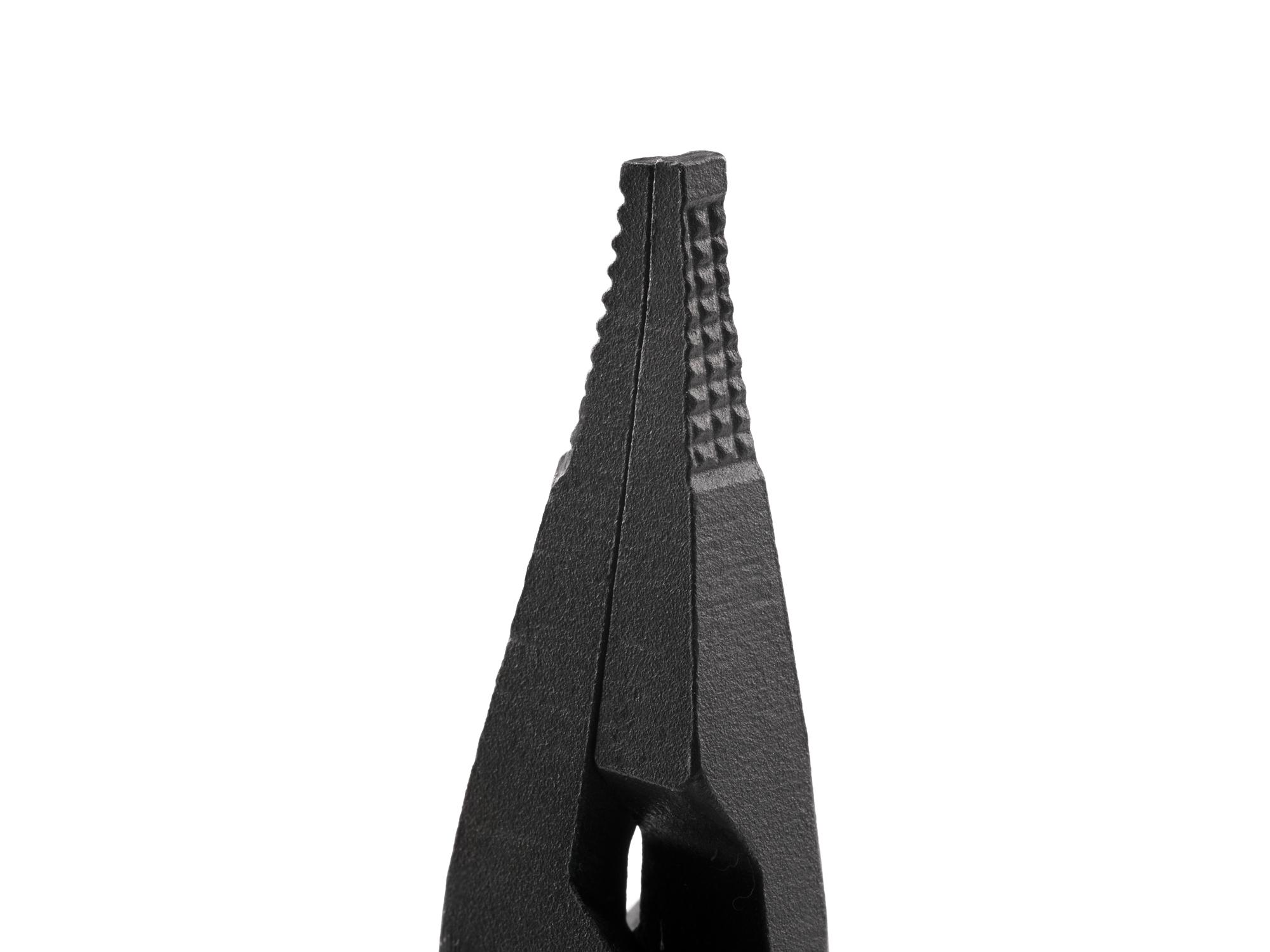 Closeup view of Tekton 9 inch retaining ring pliers. Item #PRR53200