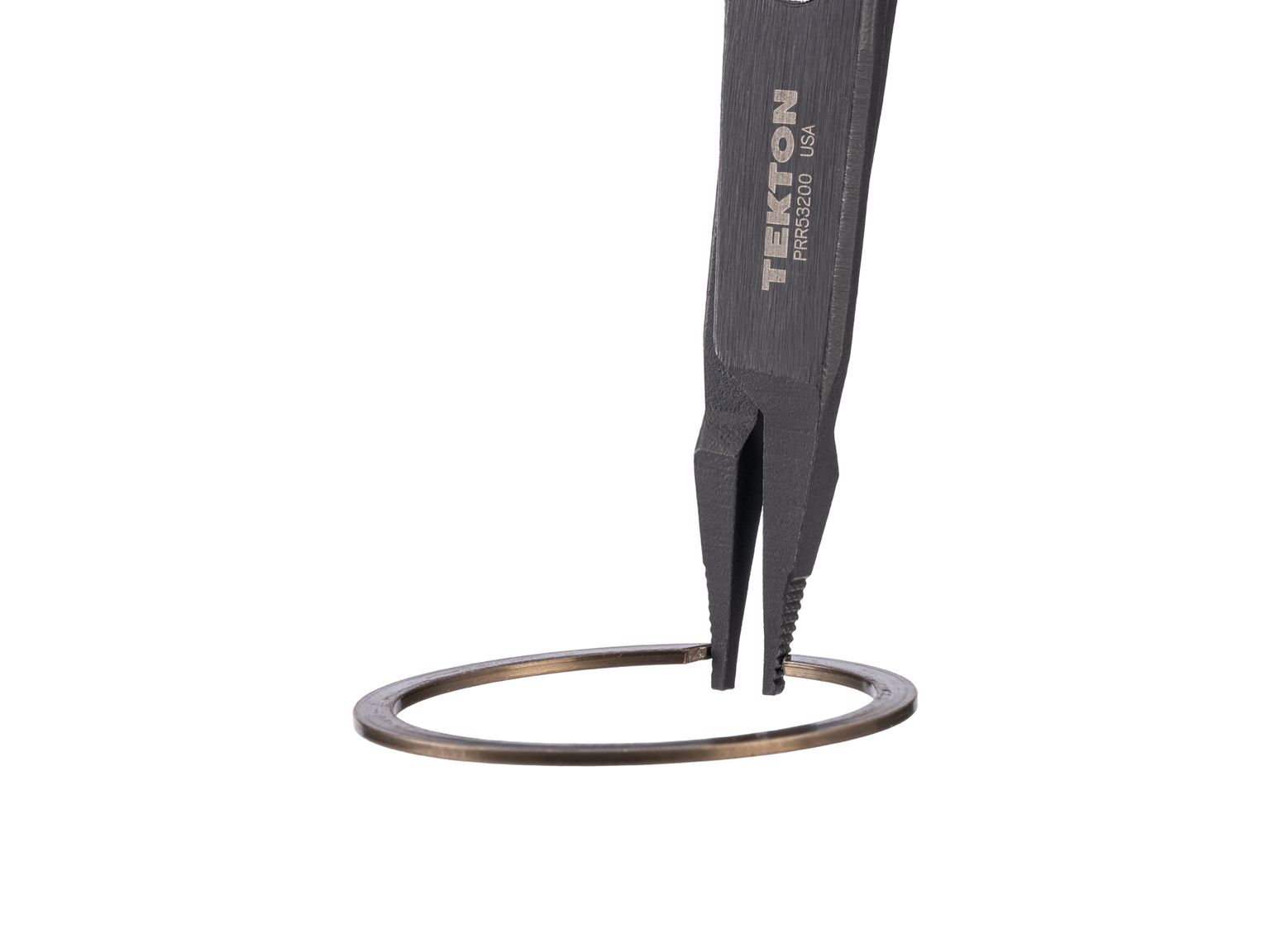 Example shown of Tekton 9 inchretaining ring pliers. Item #PRR53200