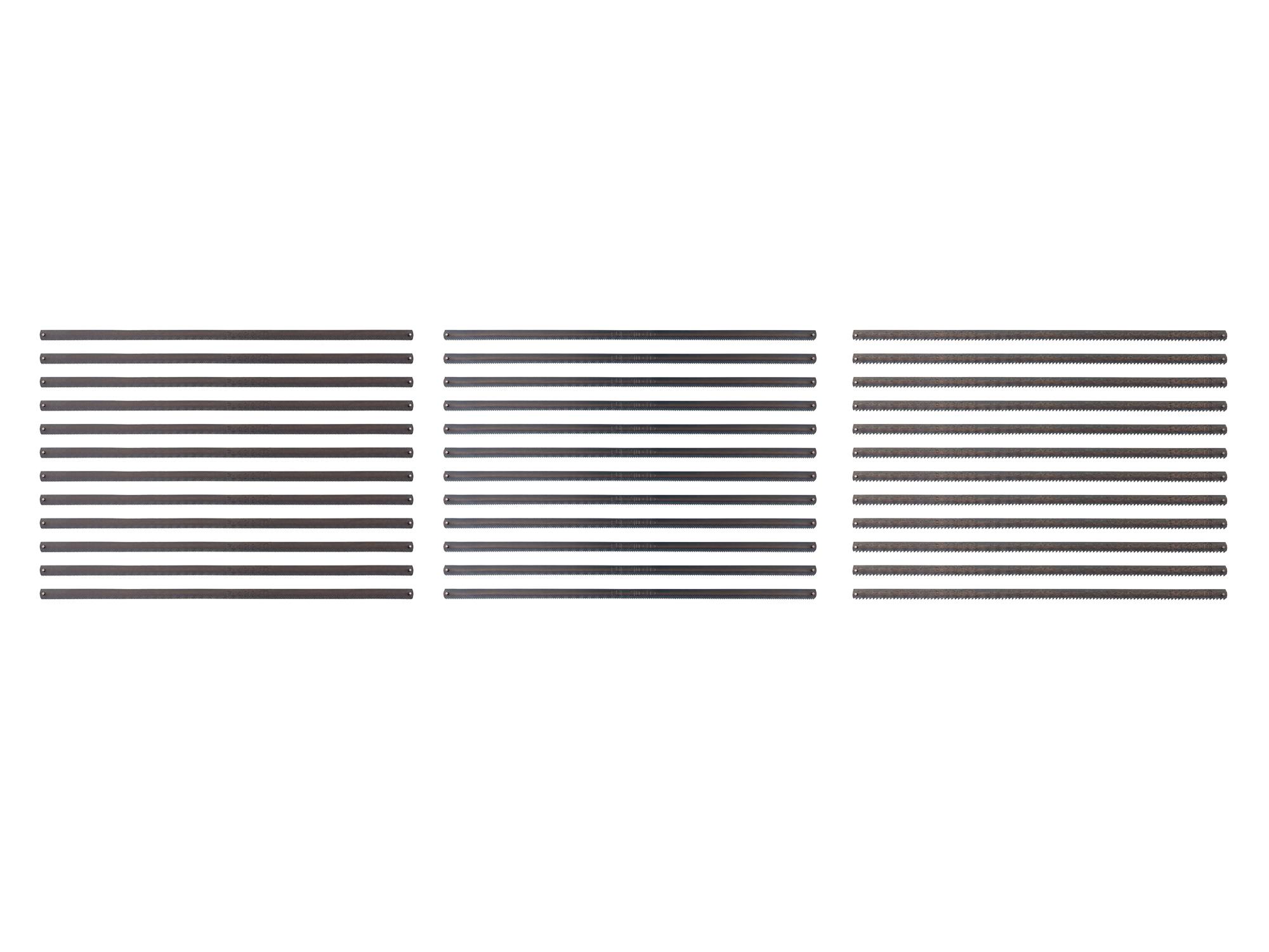 TEKTON 8 Inch Compact Hacksaw Replacement Blades, 36-Pack (14 TPI, 25 TPI, 32 TPI)