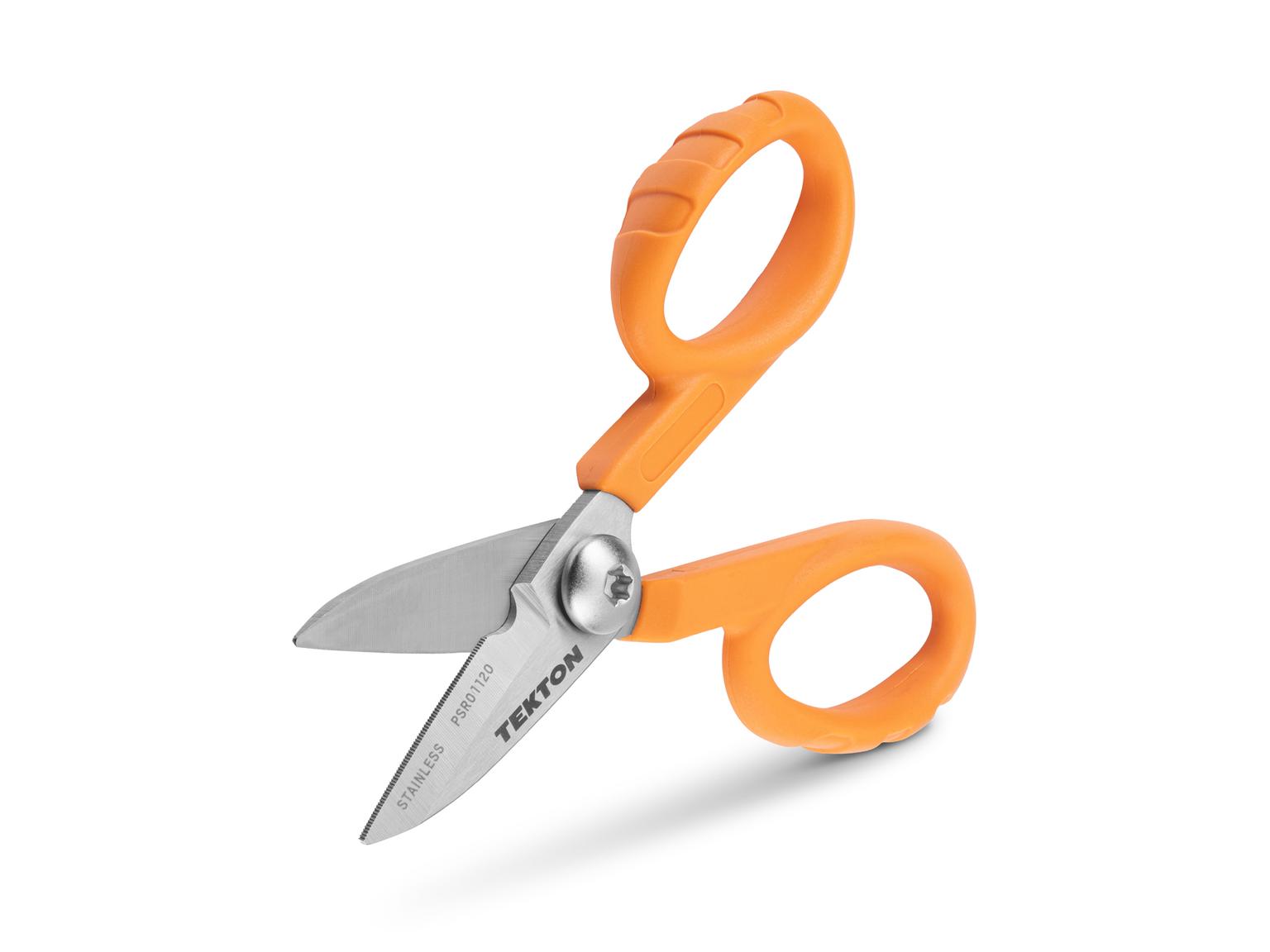 Compact Shop Scissors with Cutting Notch