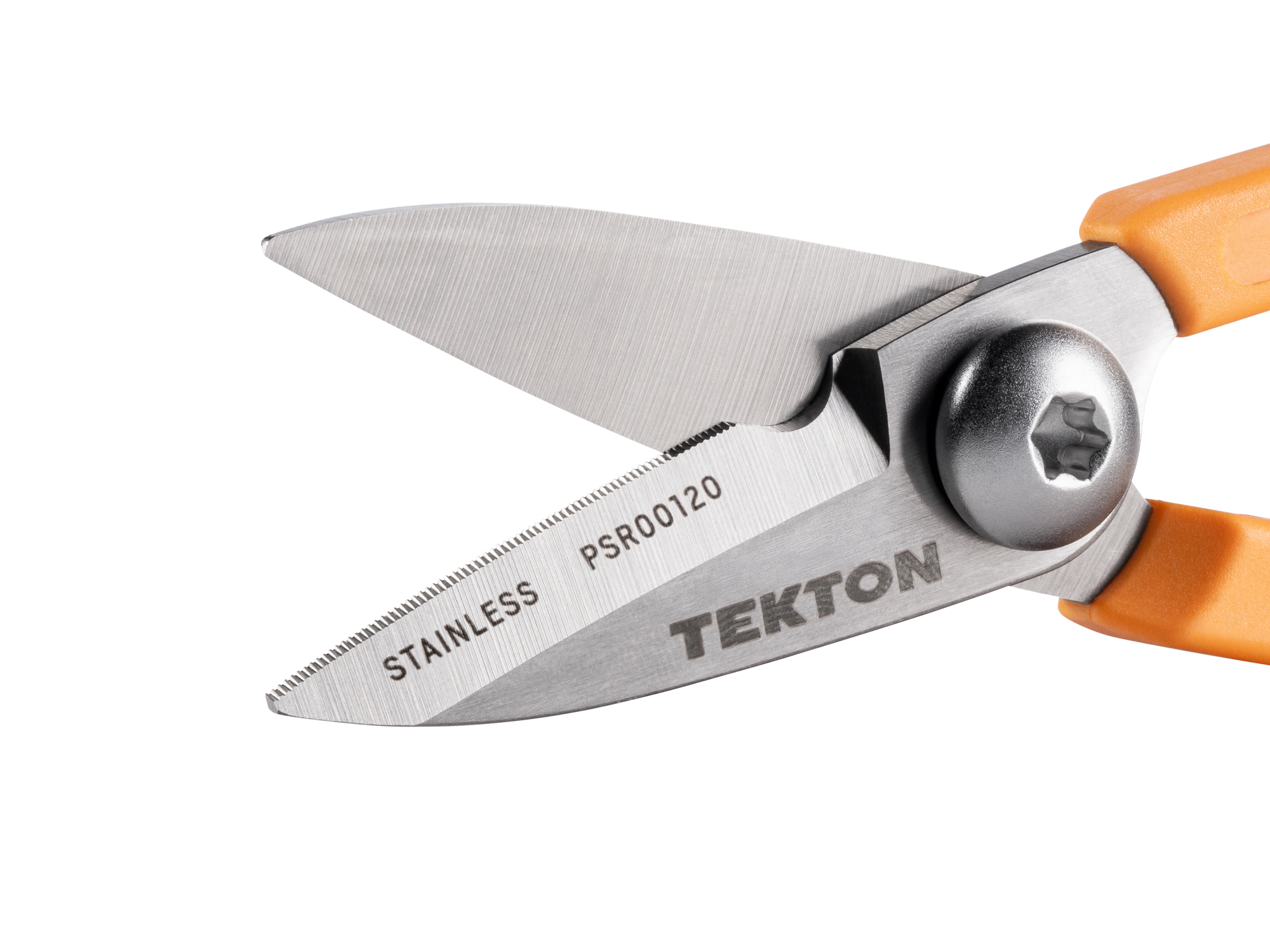 Compact Shop Scissors with Wire Cutting Notch | TEKTON