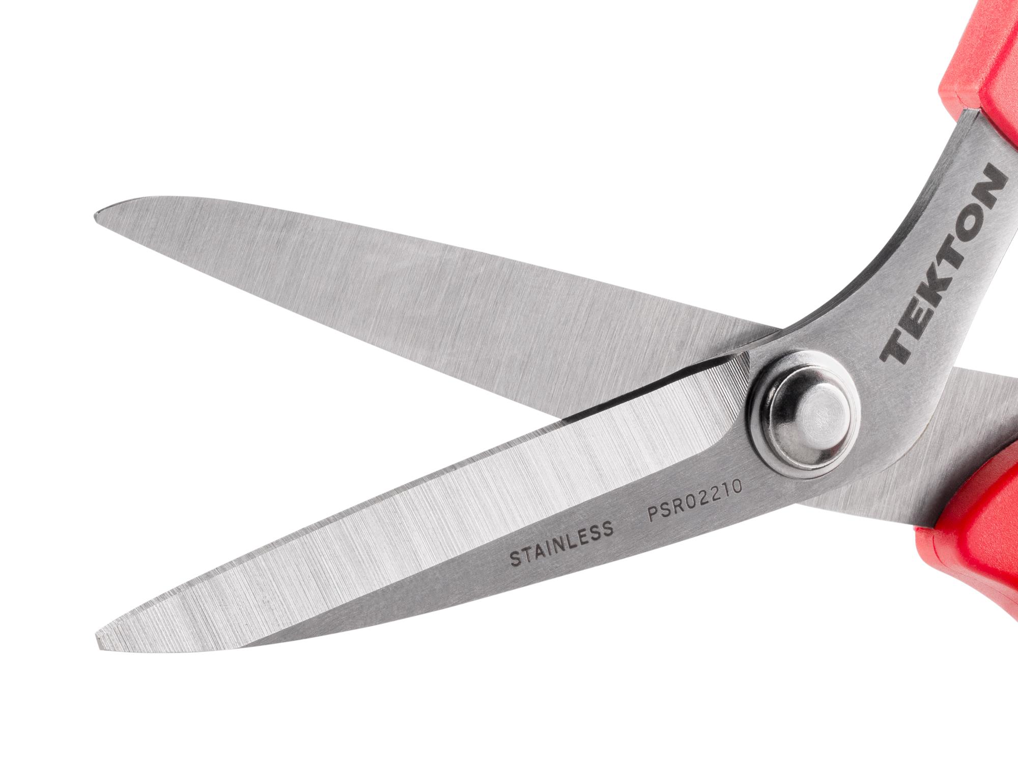 Closeup view of Tekton scissors. Item #PSR02210