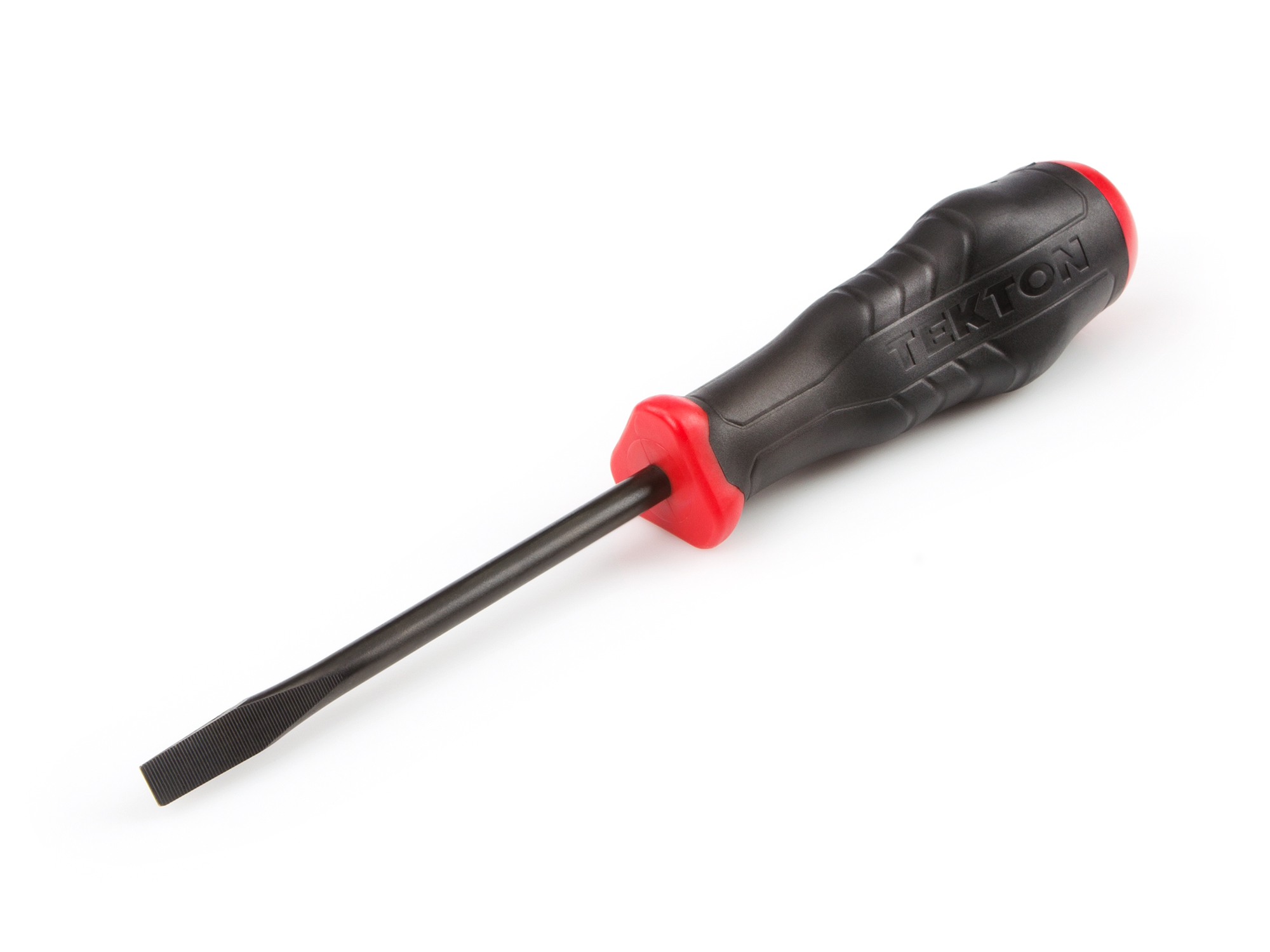 TEKTON 1/4 Inch Slotted Black Oxide Blade High-Torque Screwdriver (Keystone Tip)