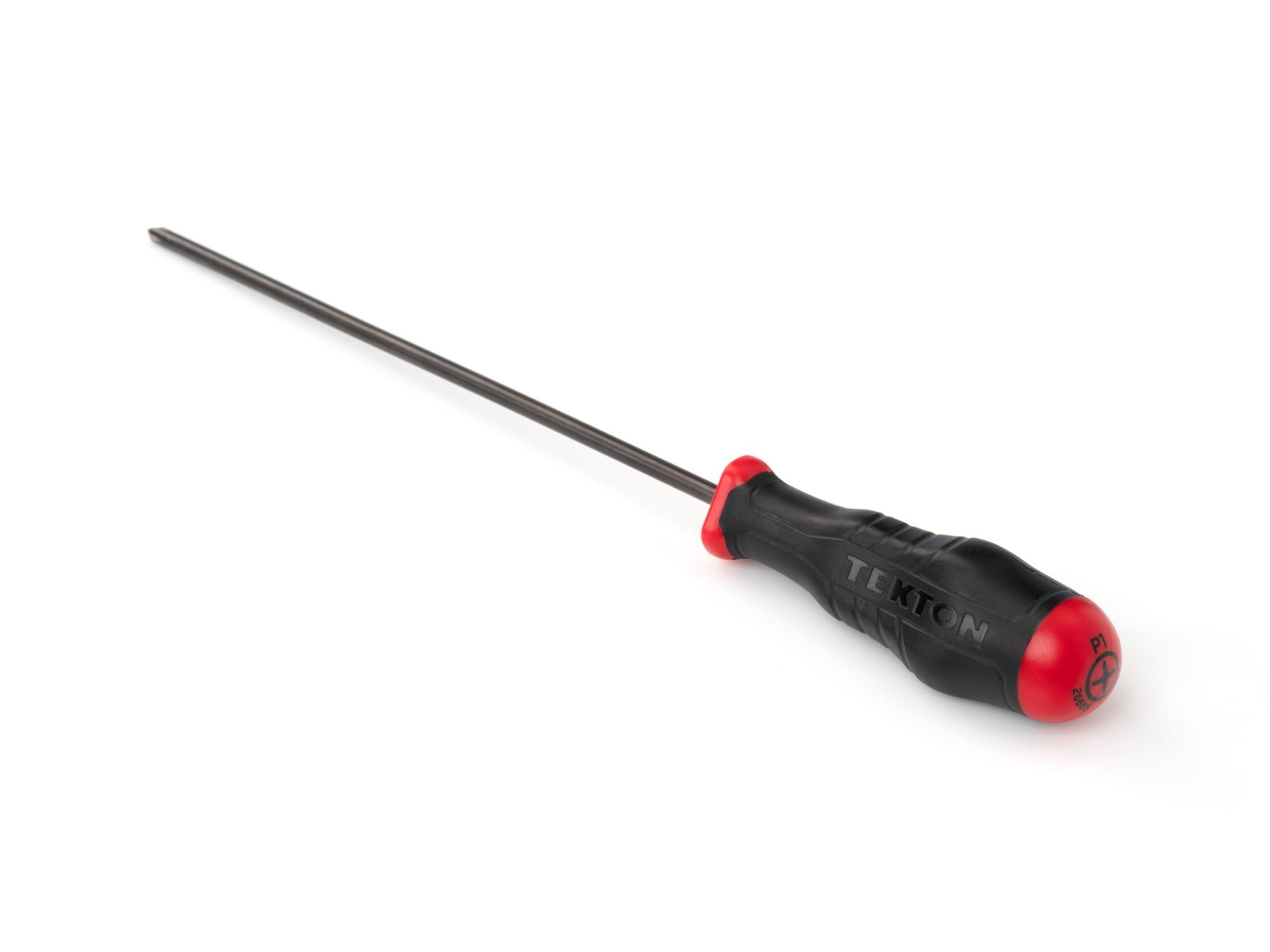 Back angle view of Tekton 8 inch screwdriver. Item #26665