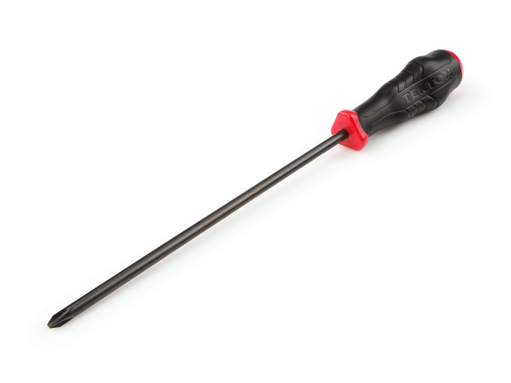 Front-right angle view of Tekton 8 inch screwdriver. Item #26675