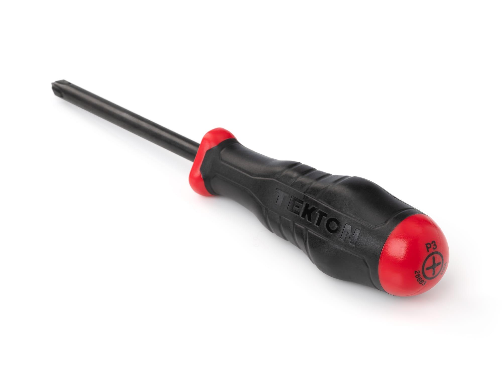 Back angle view of Tekton 4 inch screwdriver. Item #26683
