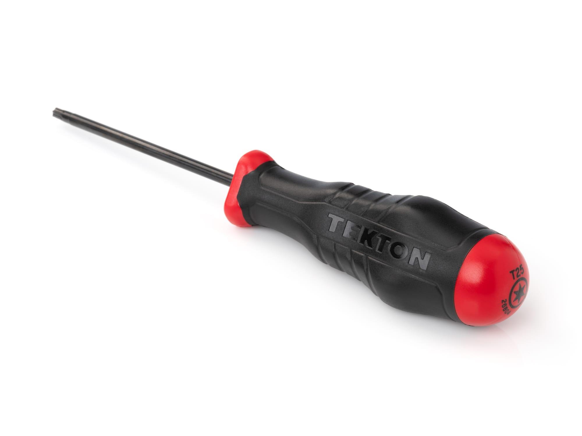Back angle view of Tekton t25 screwdriver. Item #26804