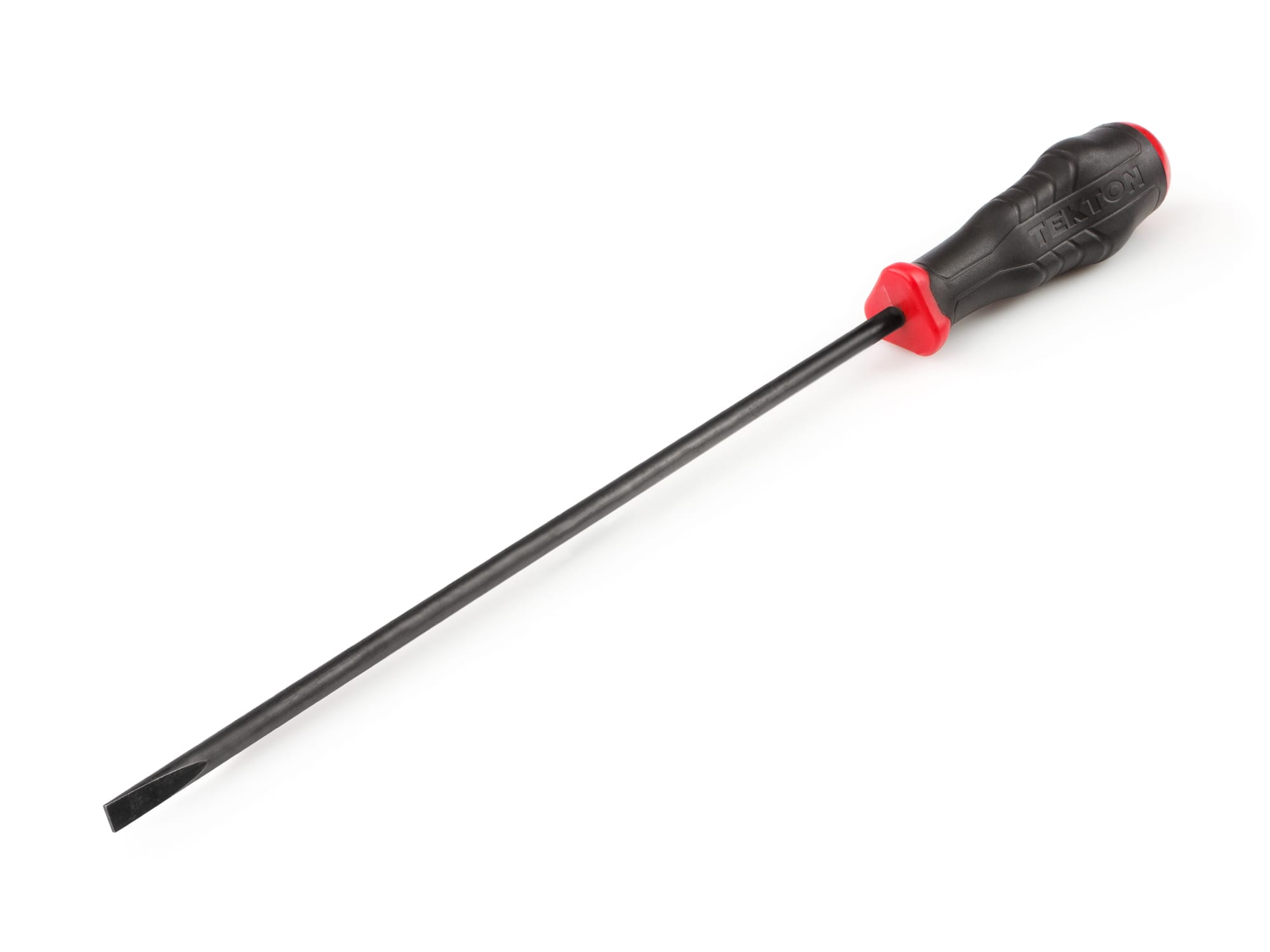 TEKTON Long 3/16 Inch Slotted High-Torque Black Oxide Blade Screwdriver