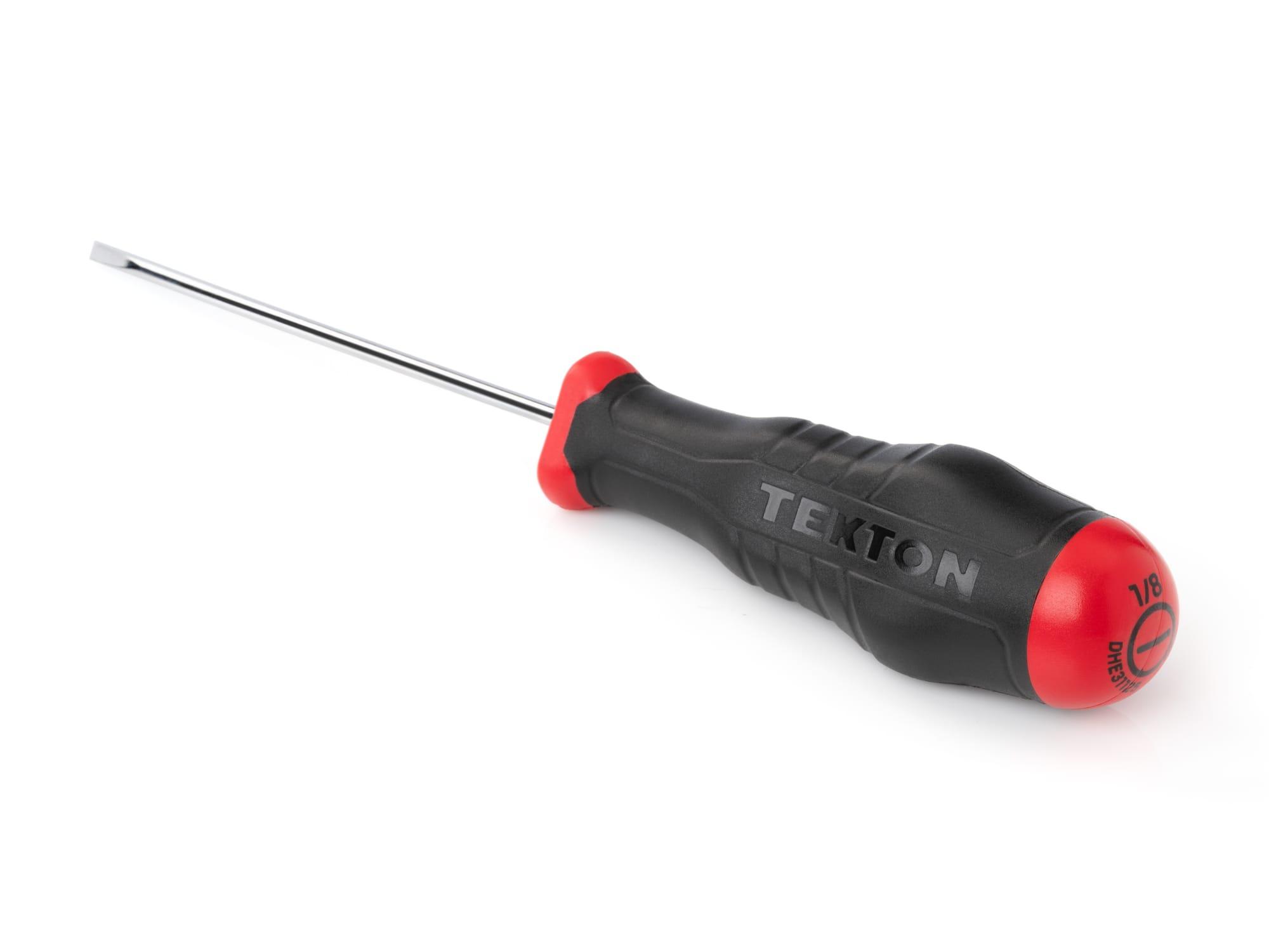 Back angle view of Tekton 4 inch screwdriver. Item #DHE31125