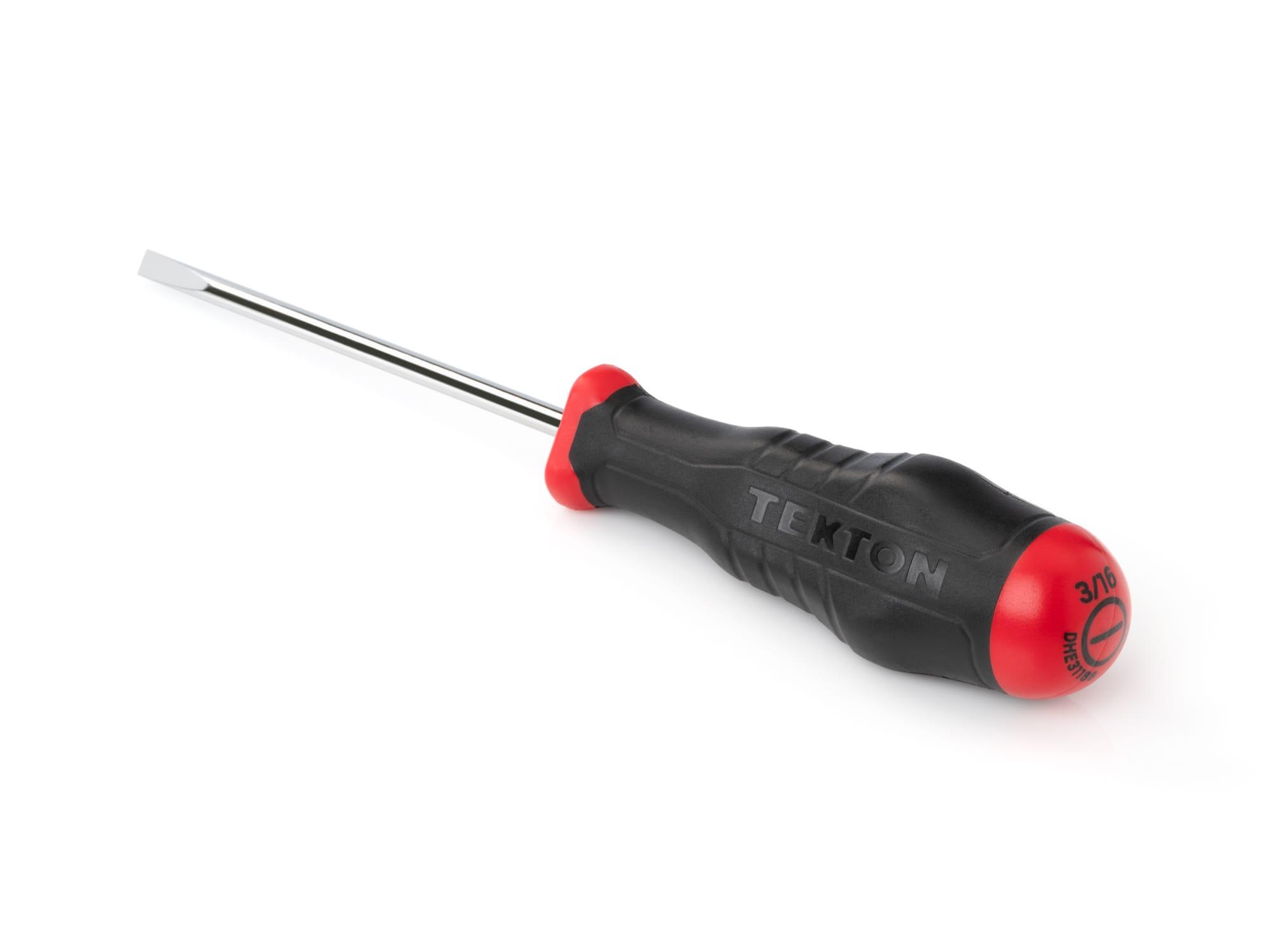 Back angle view of Tekton 4 inch screwdriver. Item #DHE31188