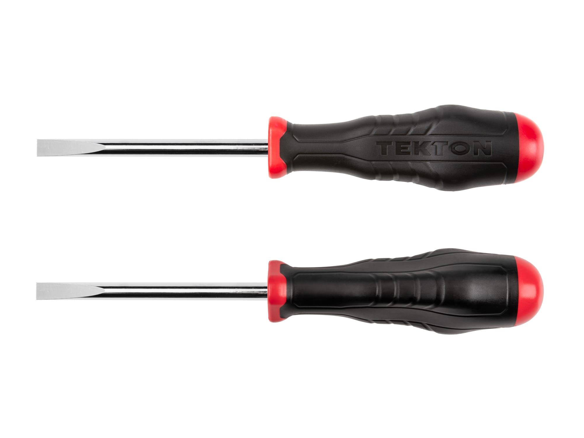 Side view of Tekton 4 inch screwdriver. Item #DHE31313