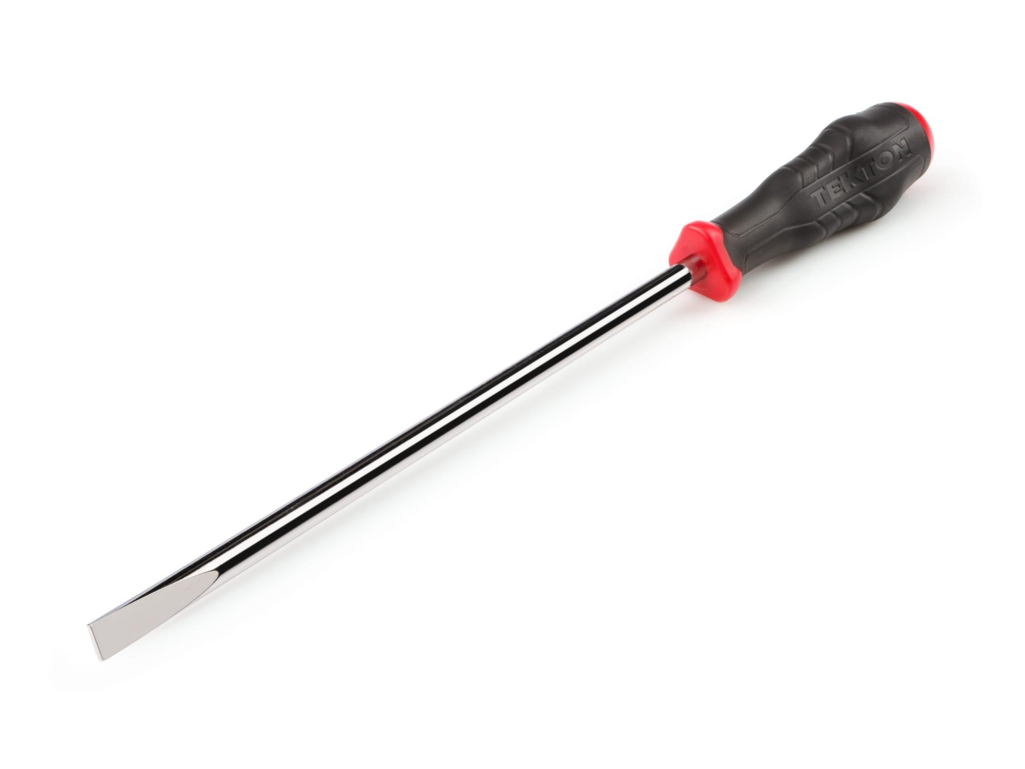 Front-right angle view of Tekton 8 inch screwdriver. Item #DHE34313
