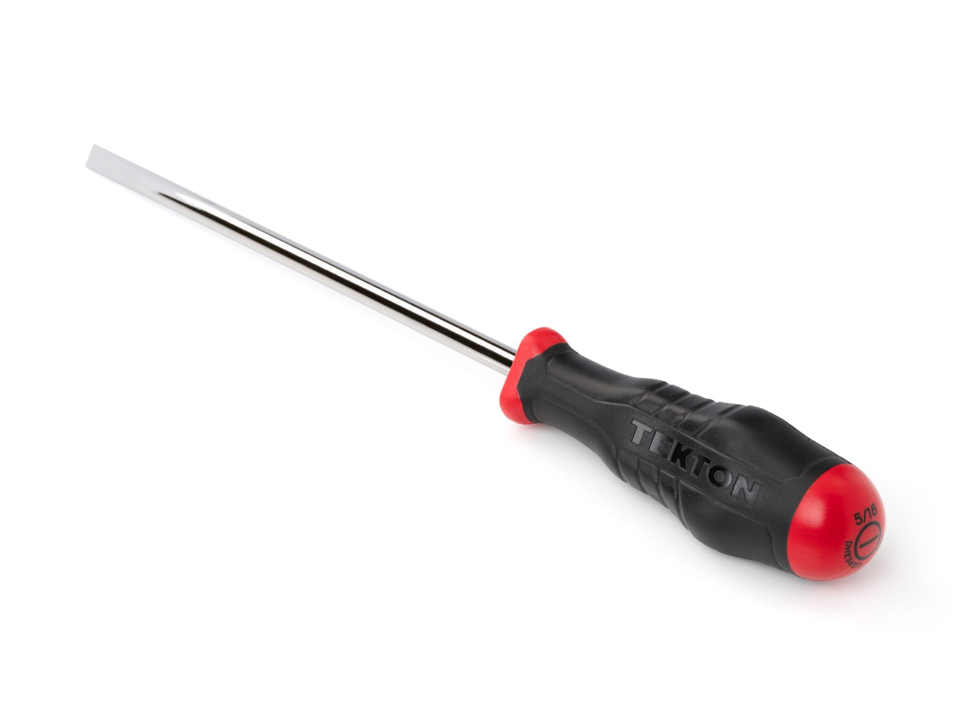 Back angle view of Tekton 8 inch screwdriver. Item #DHE34313