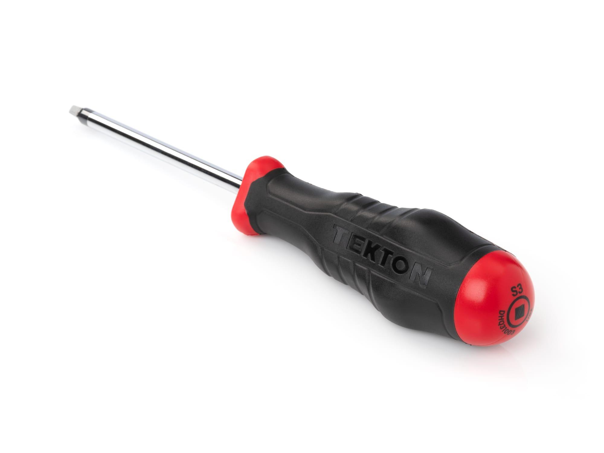 Back angle view of Tekton screwdriver. Item #DHQ31003