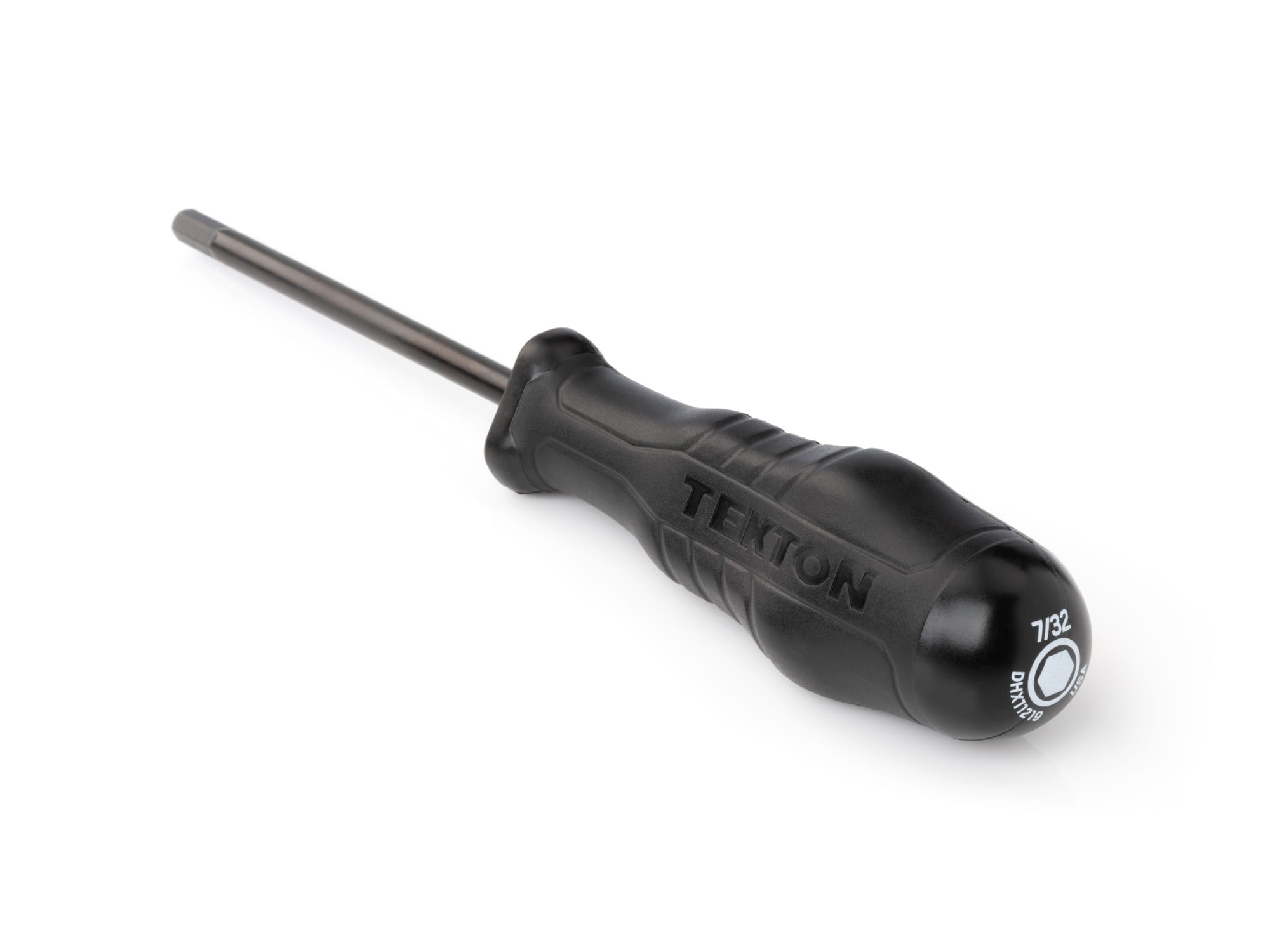 TEKTON 7/32 Inch Hex High-Torque Black Oxide Blade Screwdriver