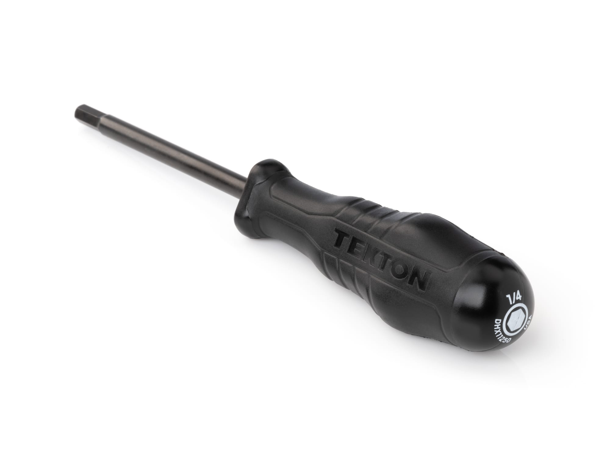 TEKTON 1/4 Inch Hex High-Torque Black Oxide Blade Screwdriver