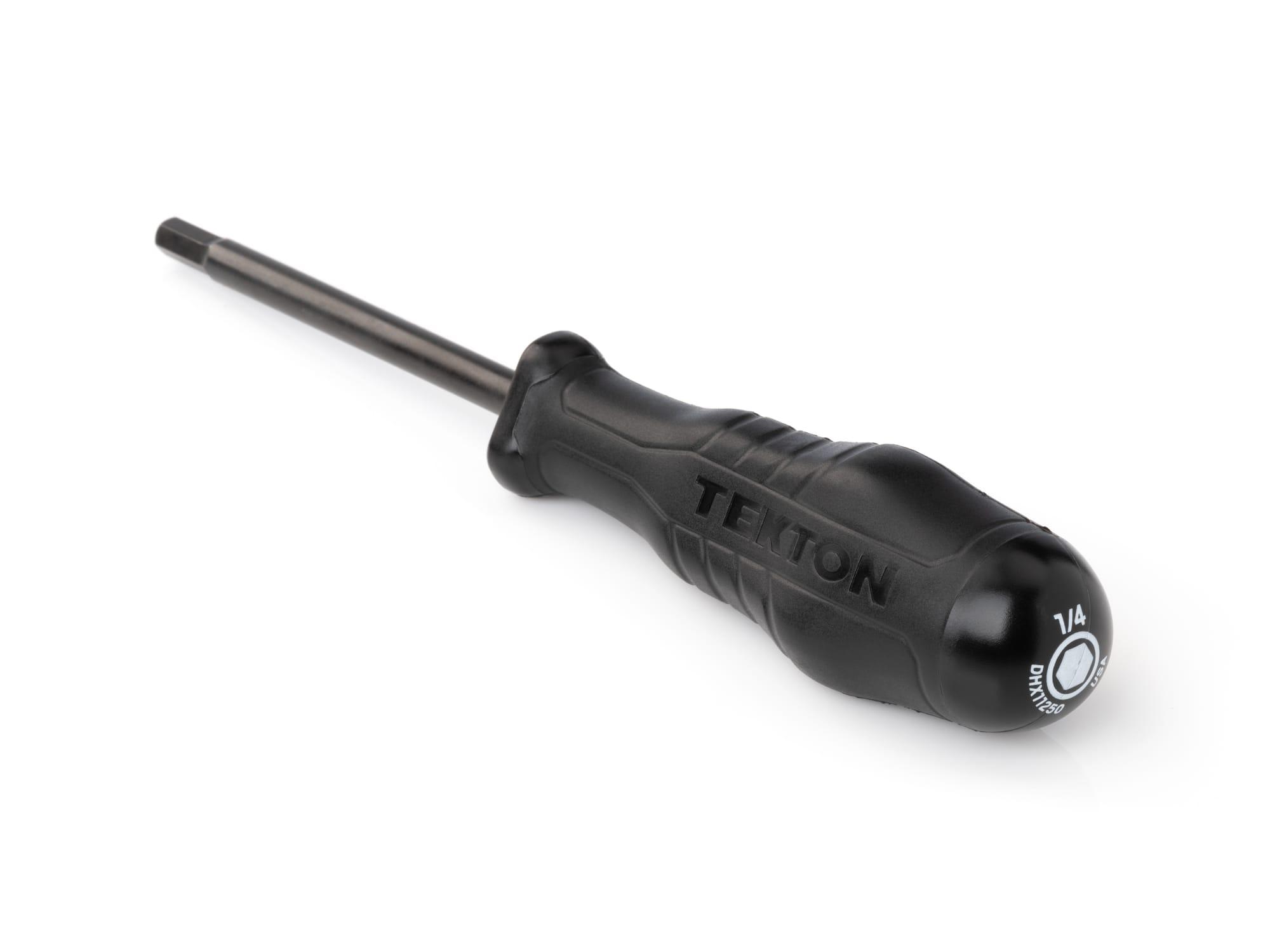 Back angle view of Tekton screwdriver. Item #DHX11250