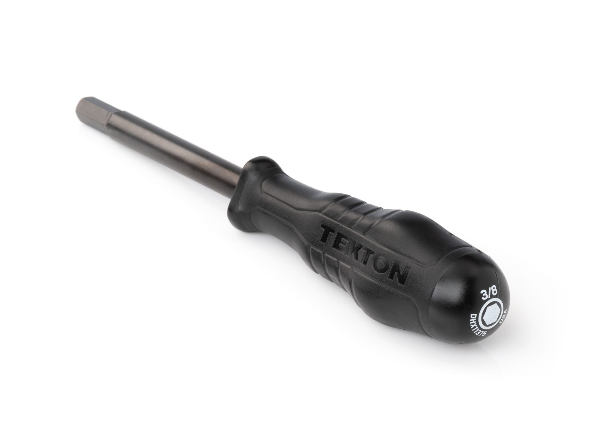 TEKTON 3/8 Inch Hex High-Torque Black Oxide Blade Screwdriver