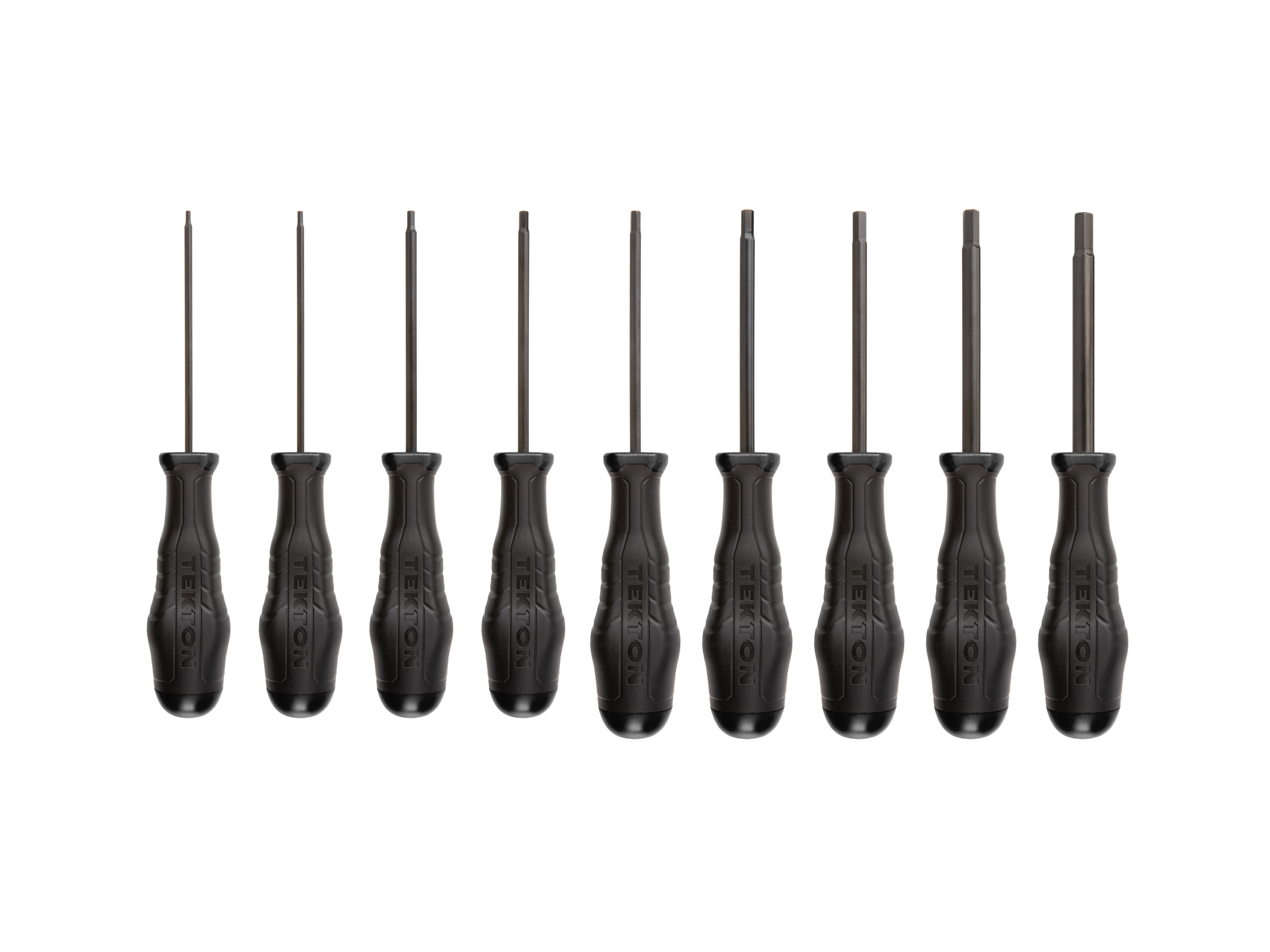 Hex High-Torque Black Oxide Blade Screwdriver Set (9-Piece)