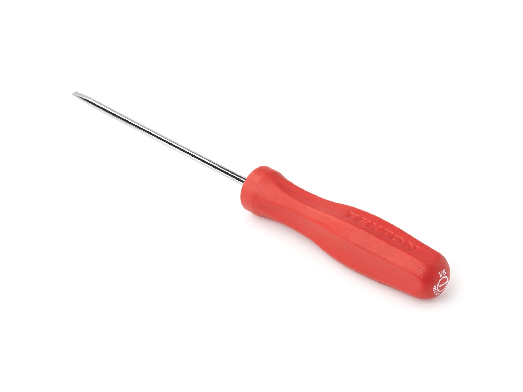 TEKTON 1/8 Inch Slotted Hard Handle Screwdriver