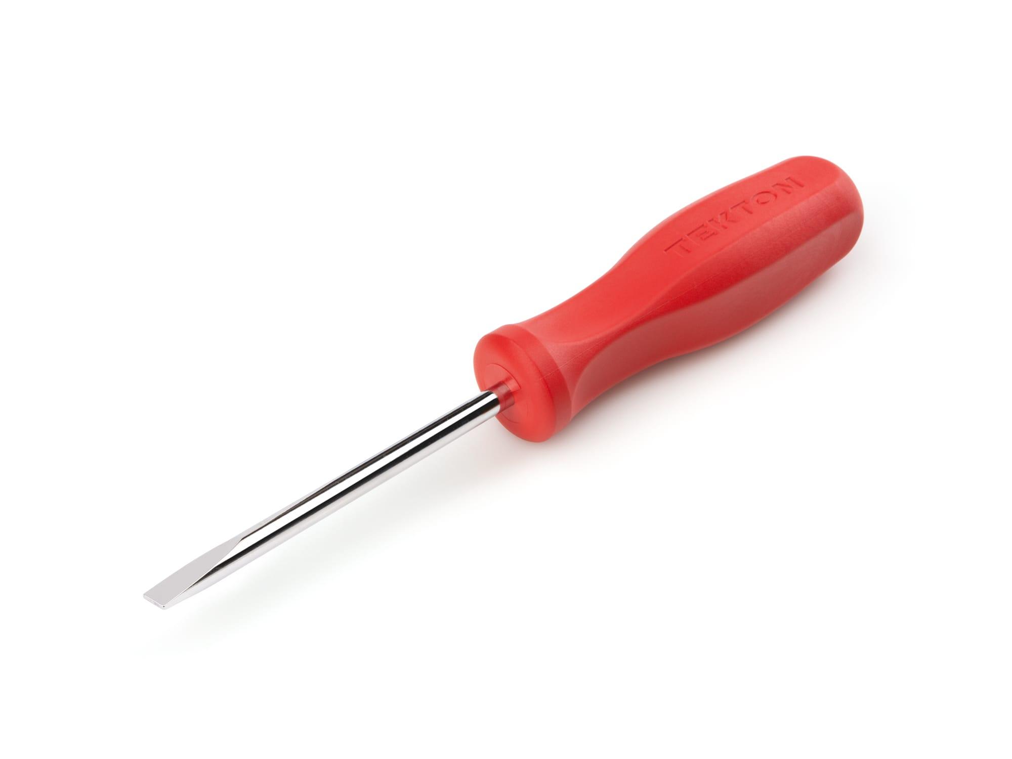 Front-right angle view of Tekton 1/4 inch screwdriver set. Item #DSE31250