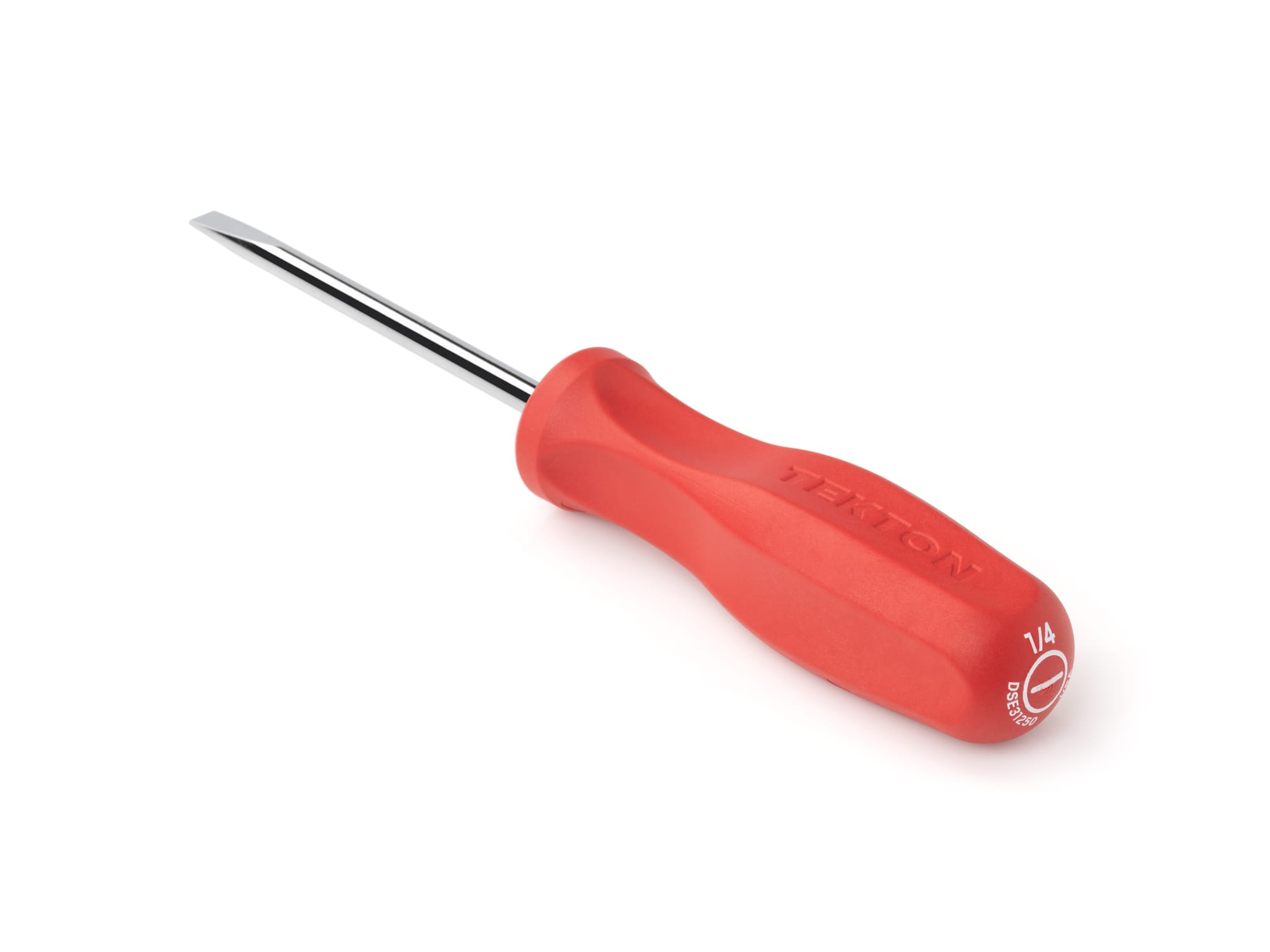 TEKTON 1/4 Inch Slotted Hard Handle Screwdriver