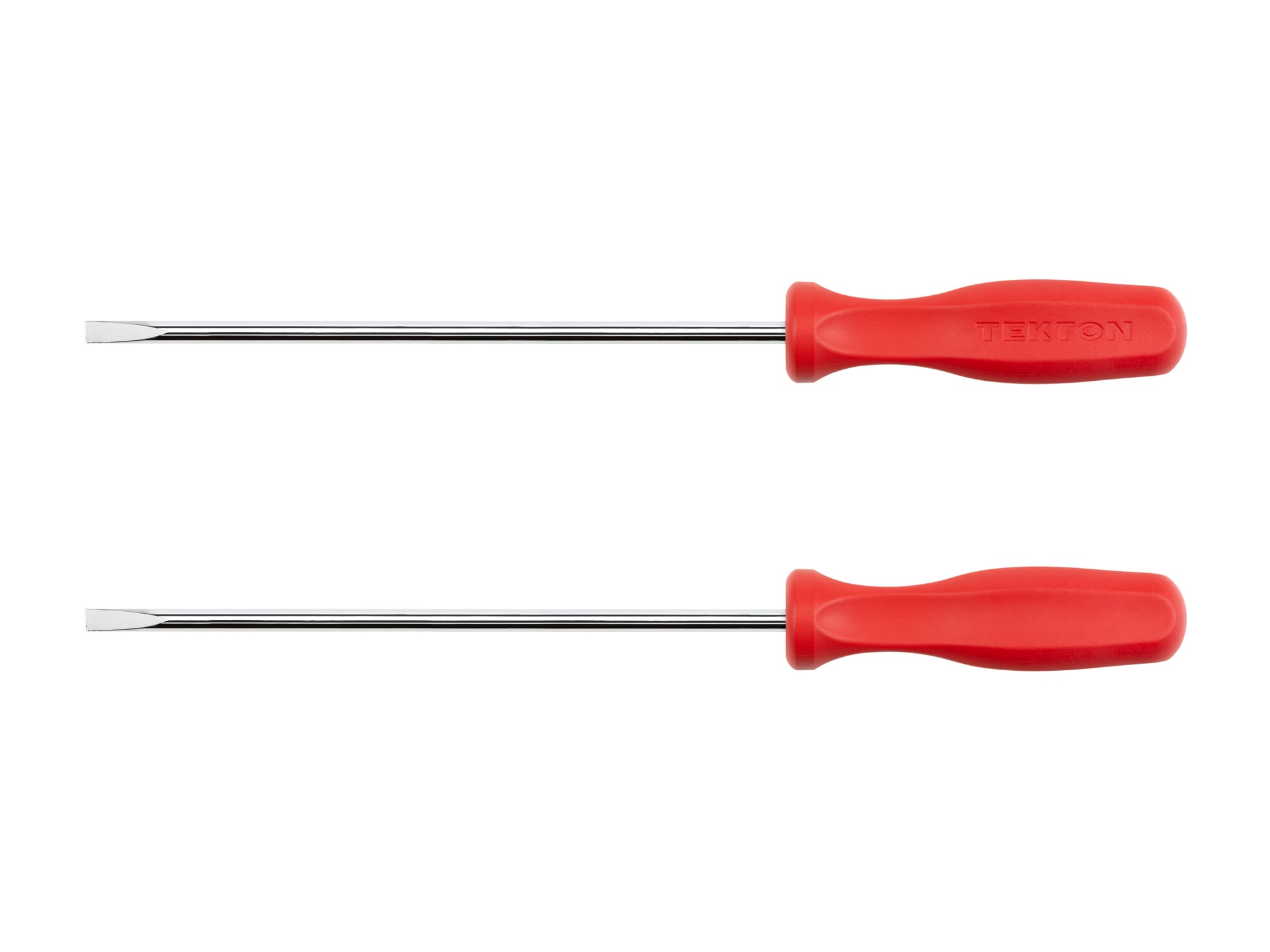 TEKTON Long 1/4 Inch Slotted Hard Handle Screwdriver