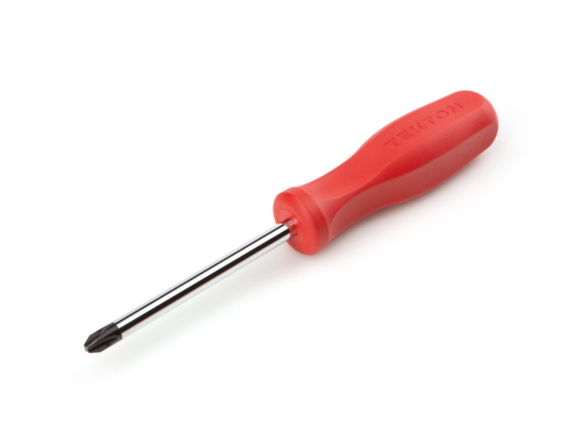 Front-right angle view of Tekton #3 screwdriver set. Item #DSP31003