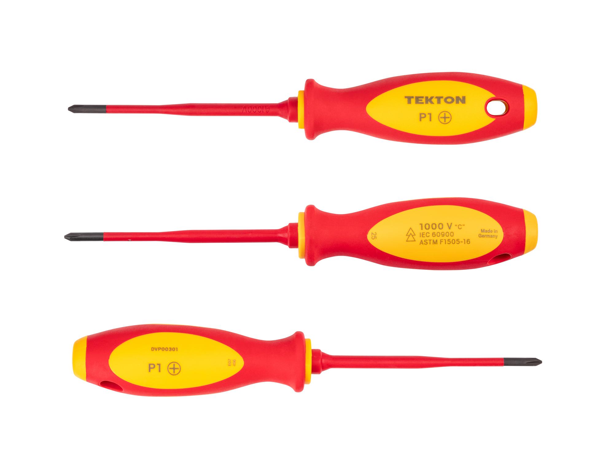 Side view of Tekton 4 inch screwdriver. Item #DVP00301
