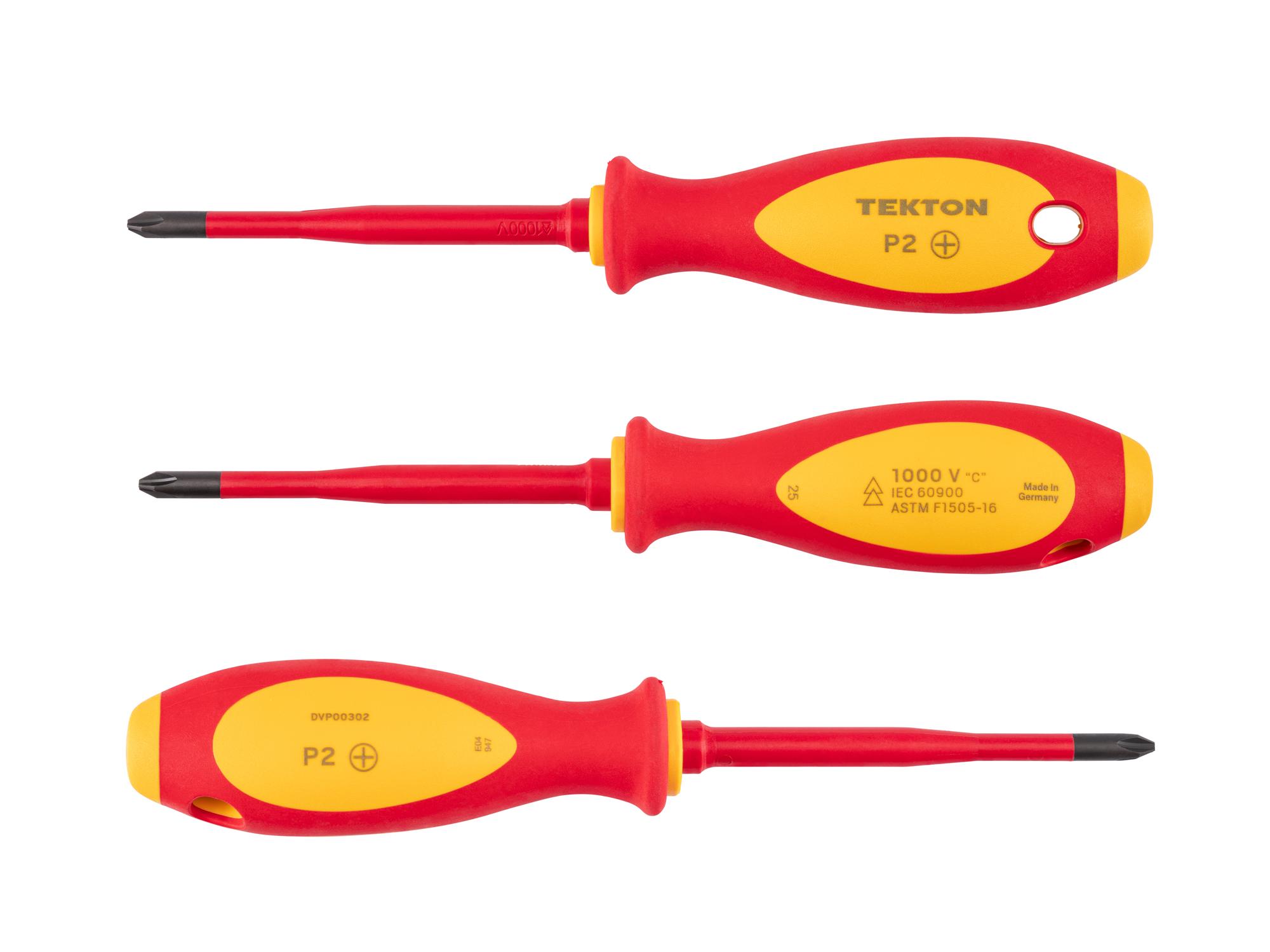 Side view of Tekton 4 inch screwdriver. Item #DVP00302