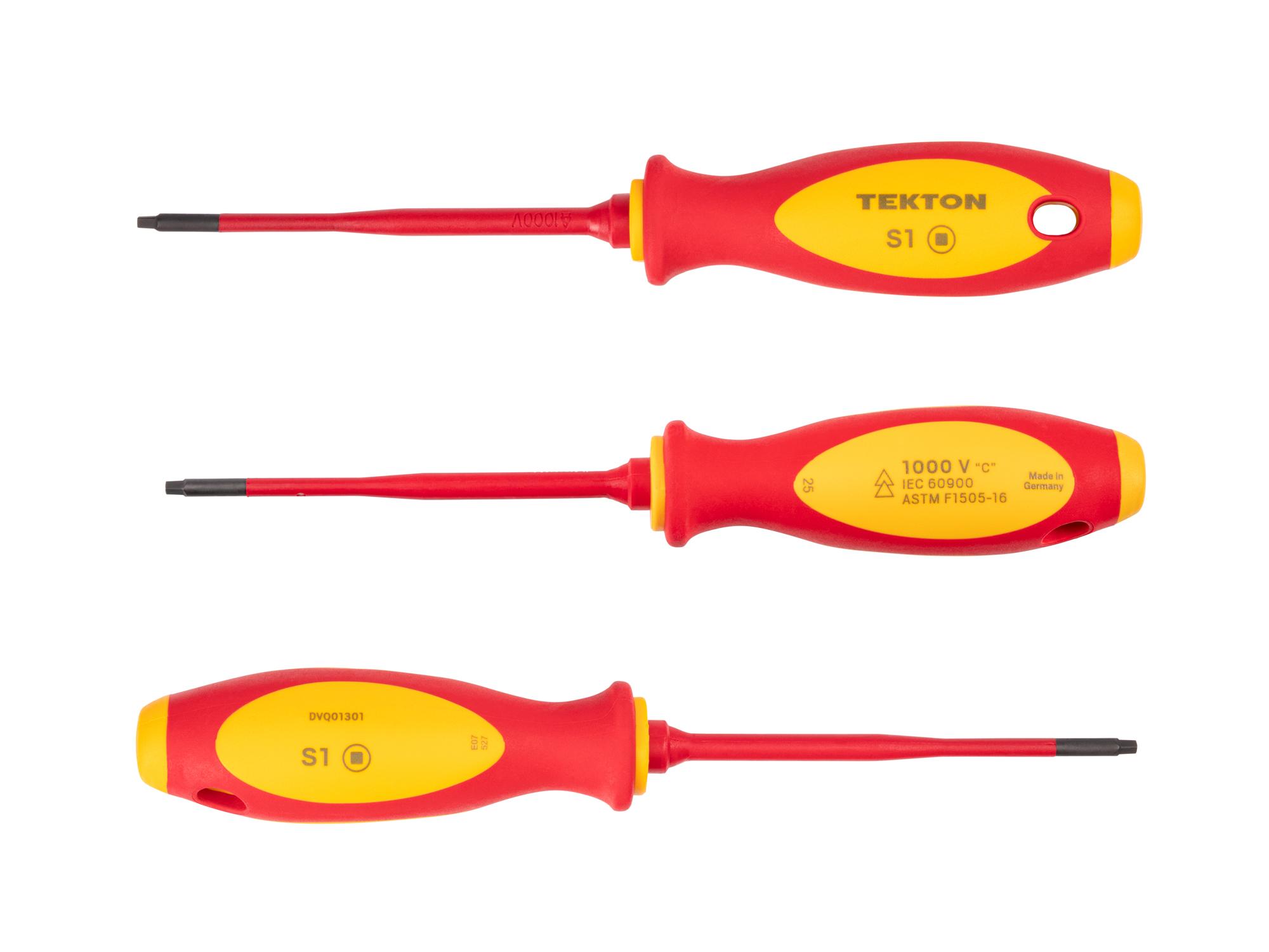 Side view of Tekton 4 inch screwdriver. Item #DVQ01301