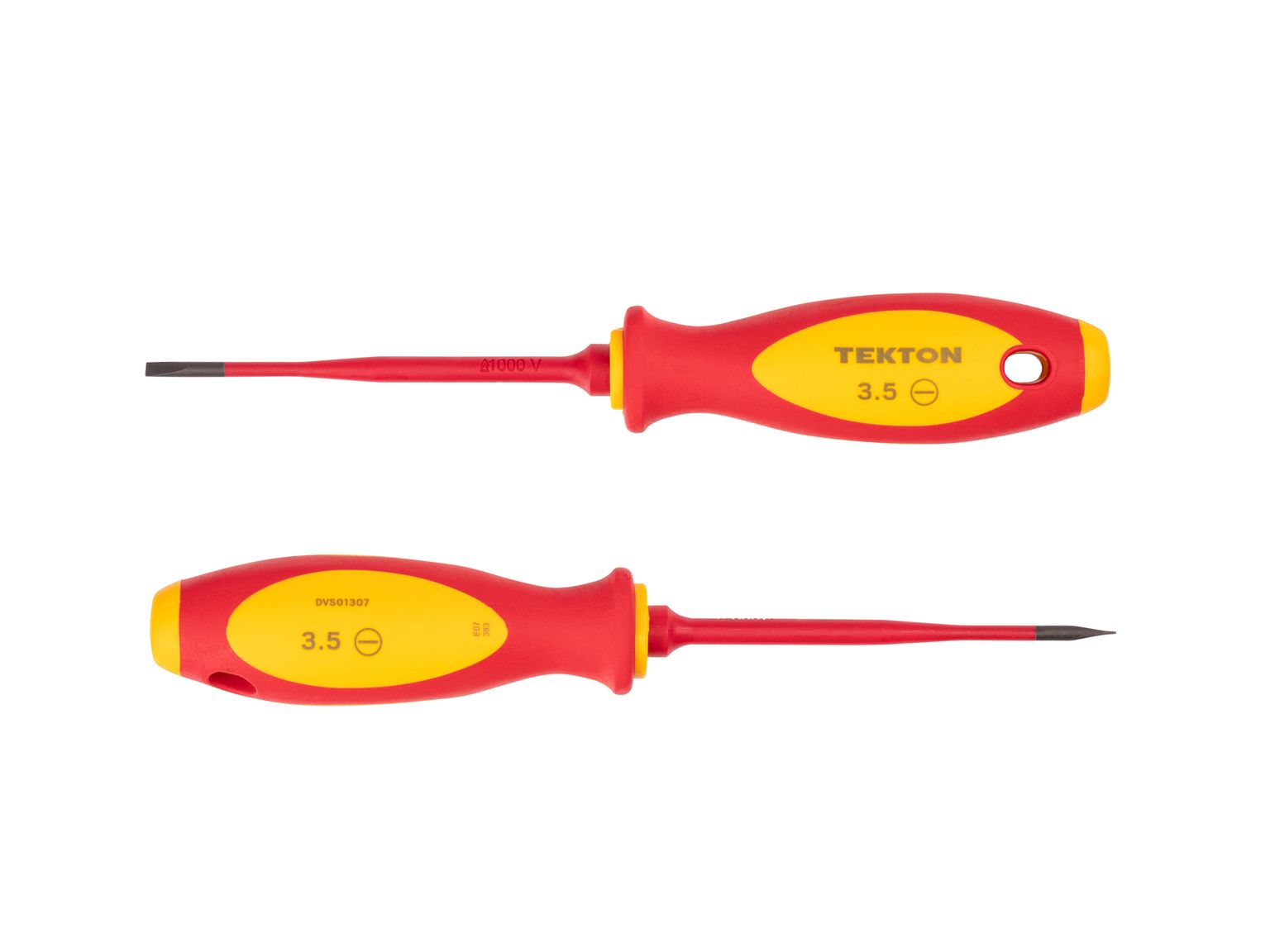 TEKTON 3.5 mm Slotted Insulated Screwdriver (4 in. Shank)