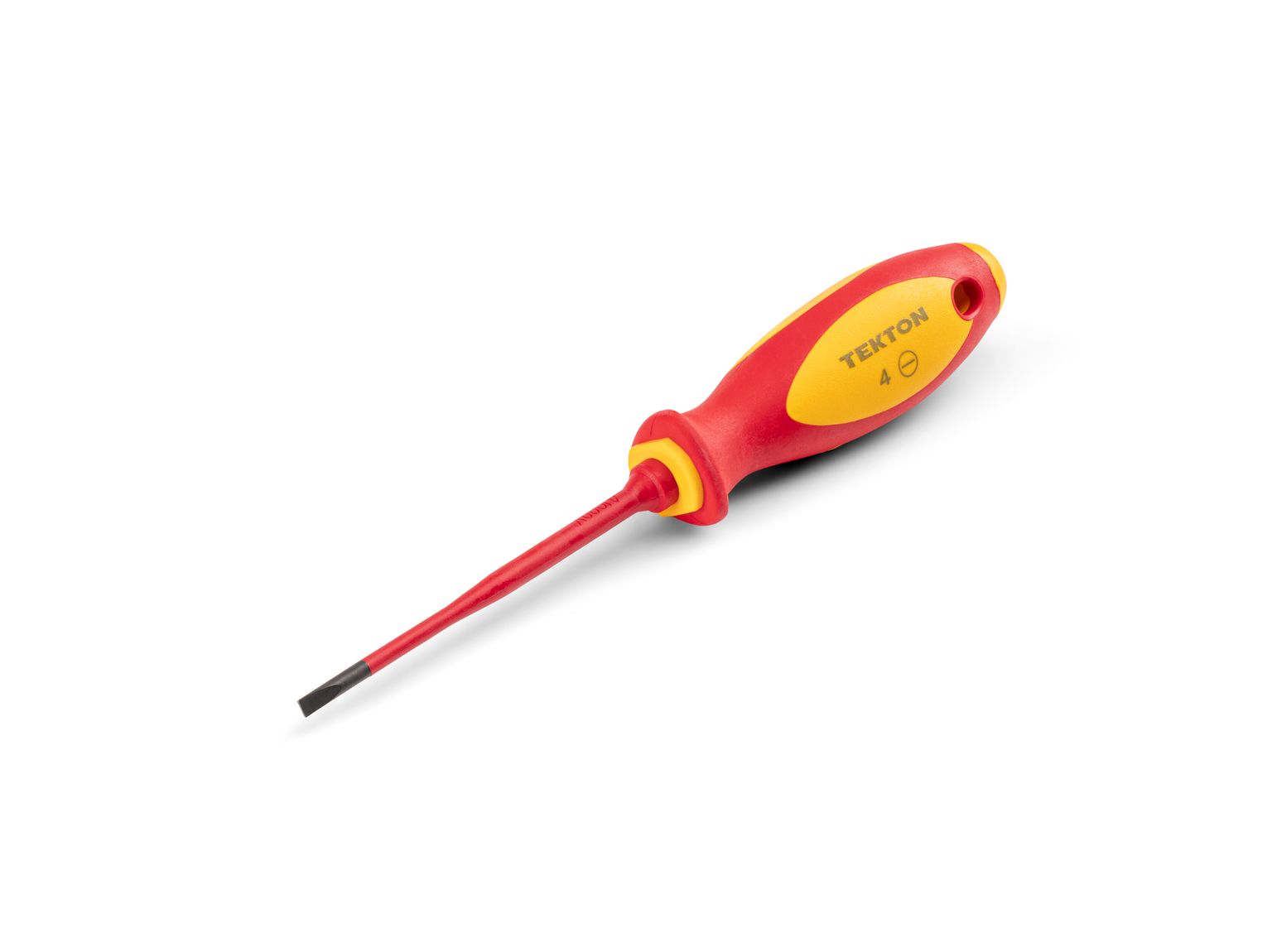 TEKTON 4 mm Slotted Insulated Screwdriver (4 in. Shank)