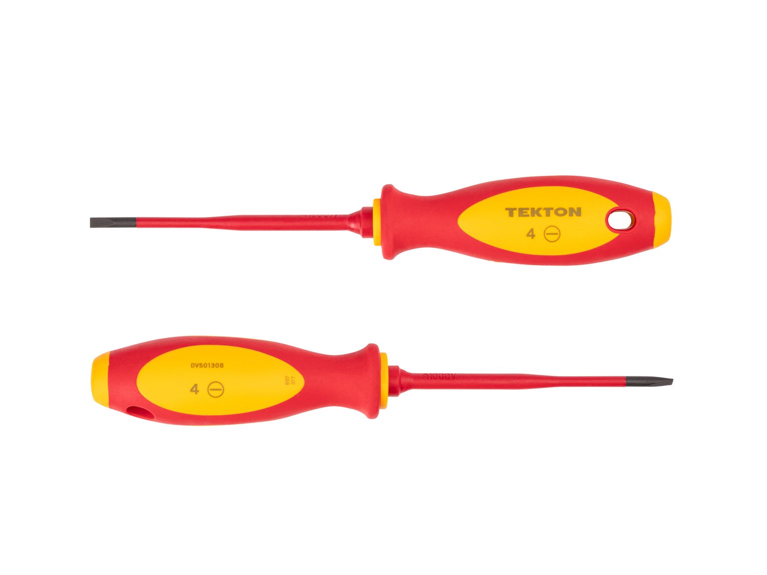 TEKTON 4 mm Slotted Insulated Screwdriver (4 in. Shank)