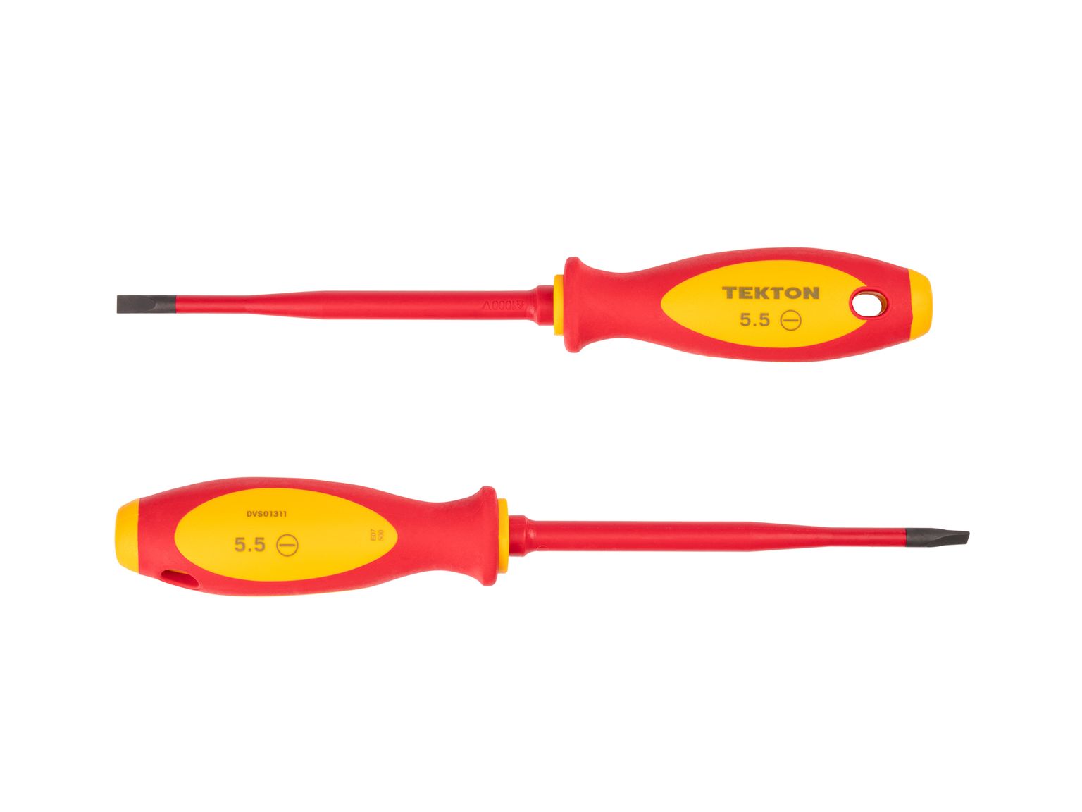 TEKTON 5.5 mm Slotted Insulated Screwdriver (5 in. Shank)