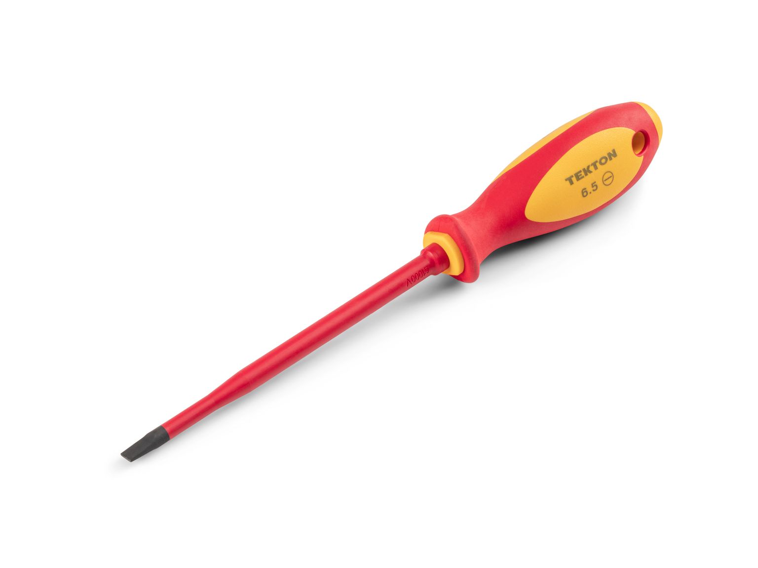 TEKTON 6.5 mm Slotted Insulated Screwdriver (6 in. Shank)