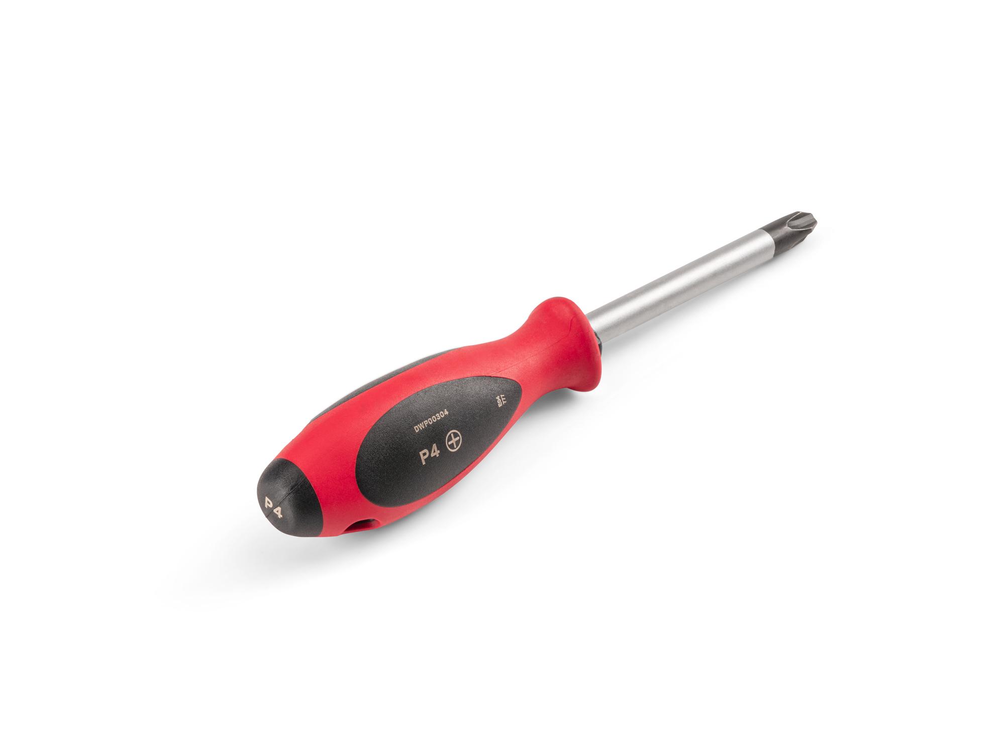 Back angle view of Tekton 4 inch screwdriver. Item #DWP00304