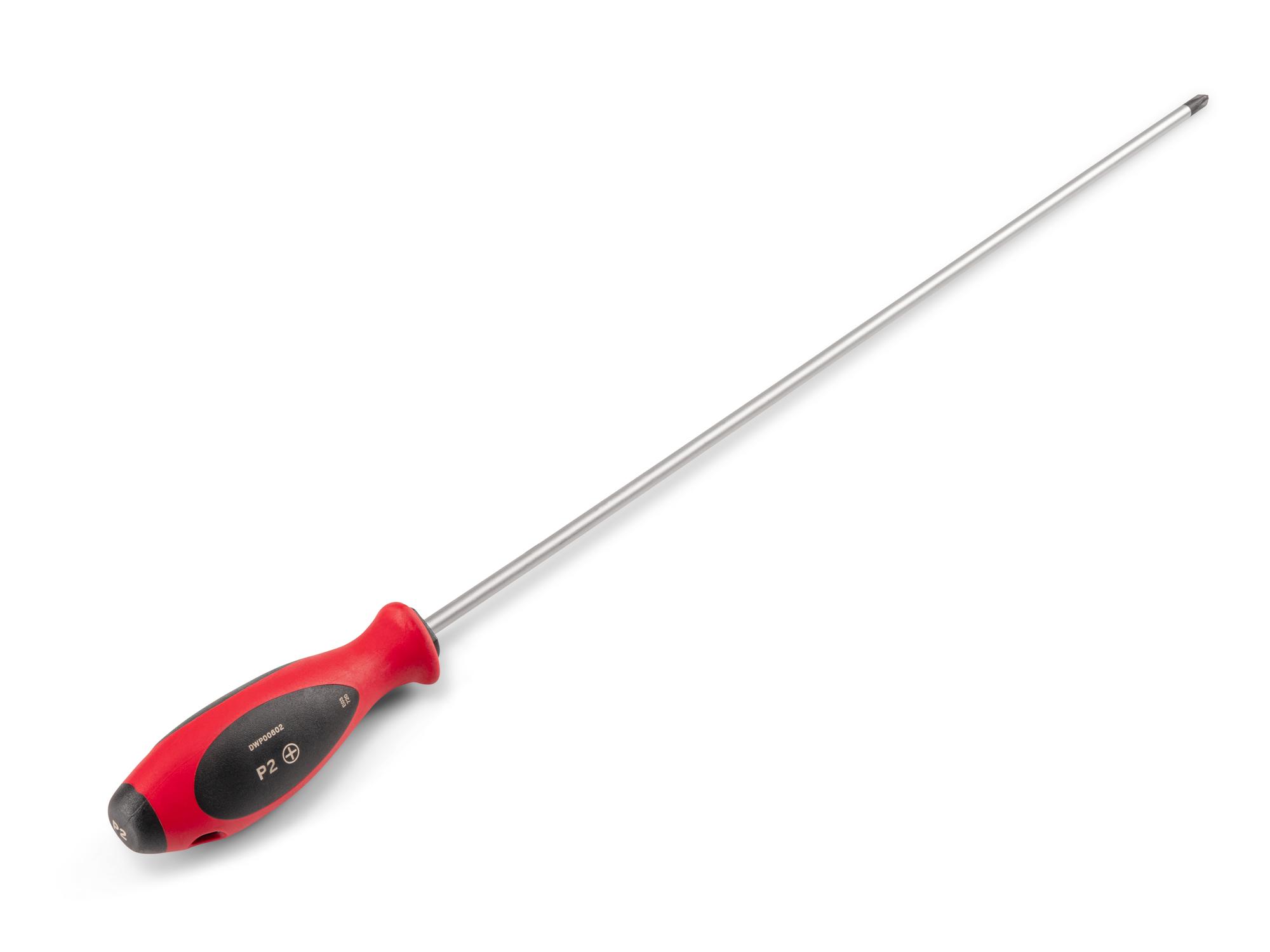 Back angle view of Tekton 18 inch screwdriver. Item #DWP00602