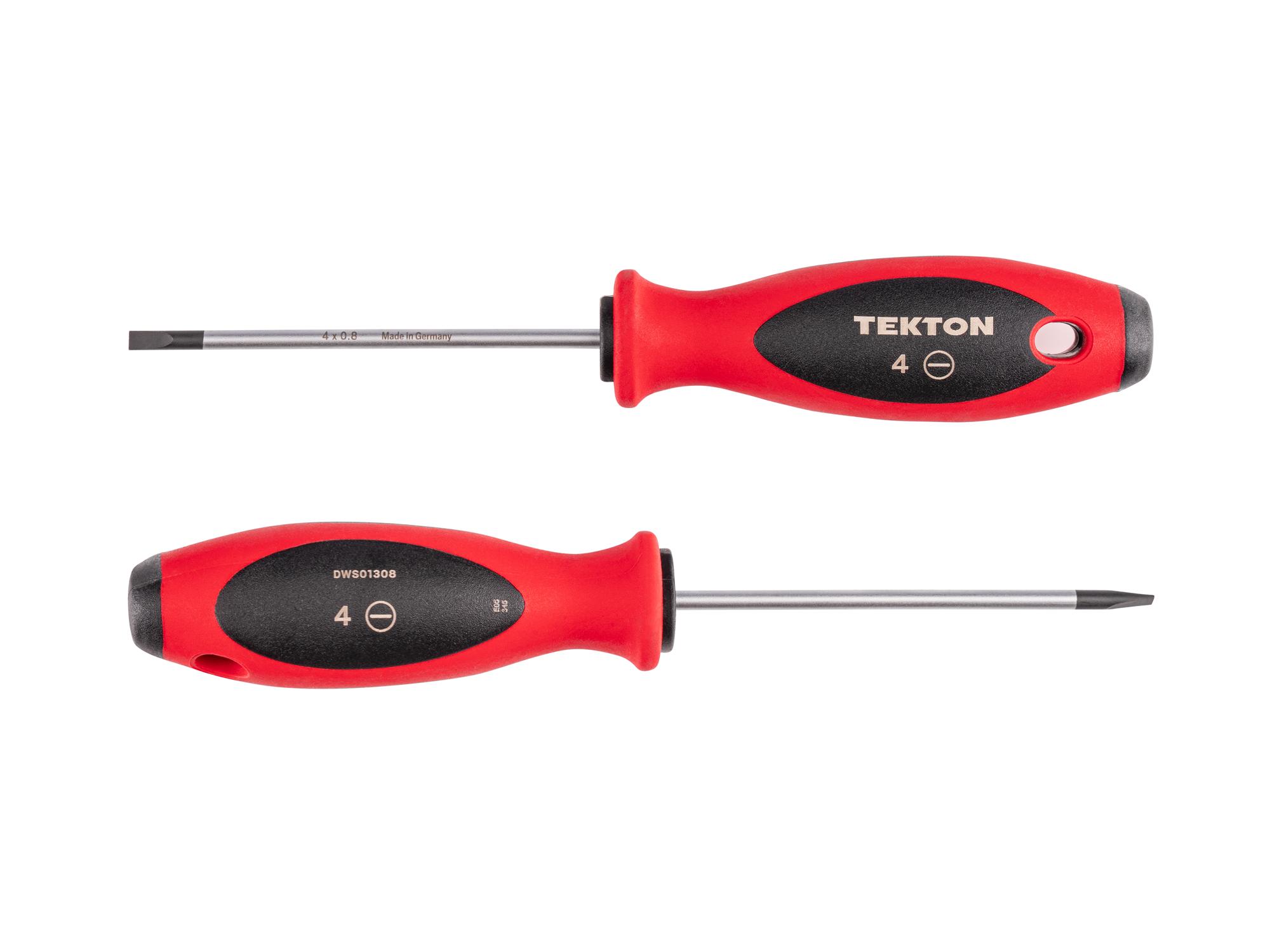 Side view of Tekton 4 inch screwdriver. Item #DWS01308