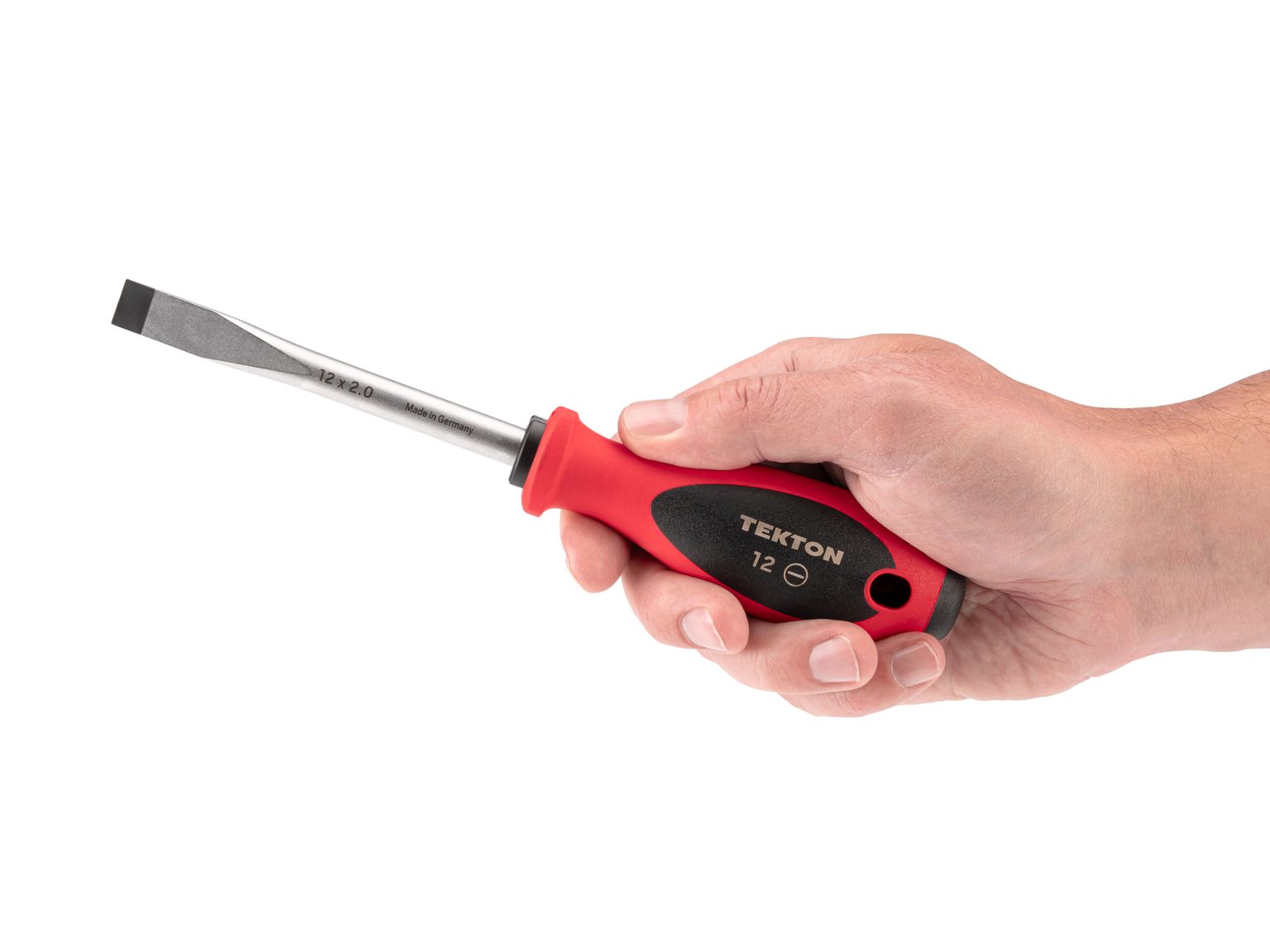 TEKTON 12 mm Slotted Screwdriver (4 in. Shank)