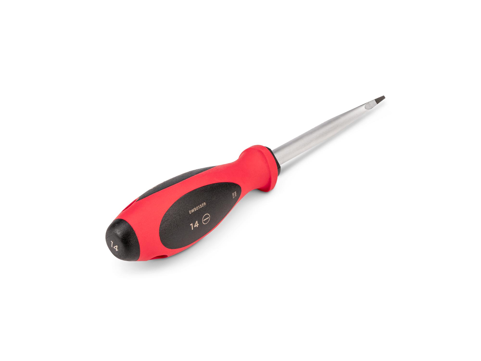 Back angle view of Tekton 4 inch screwdriver. Item #DWS01328