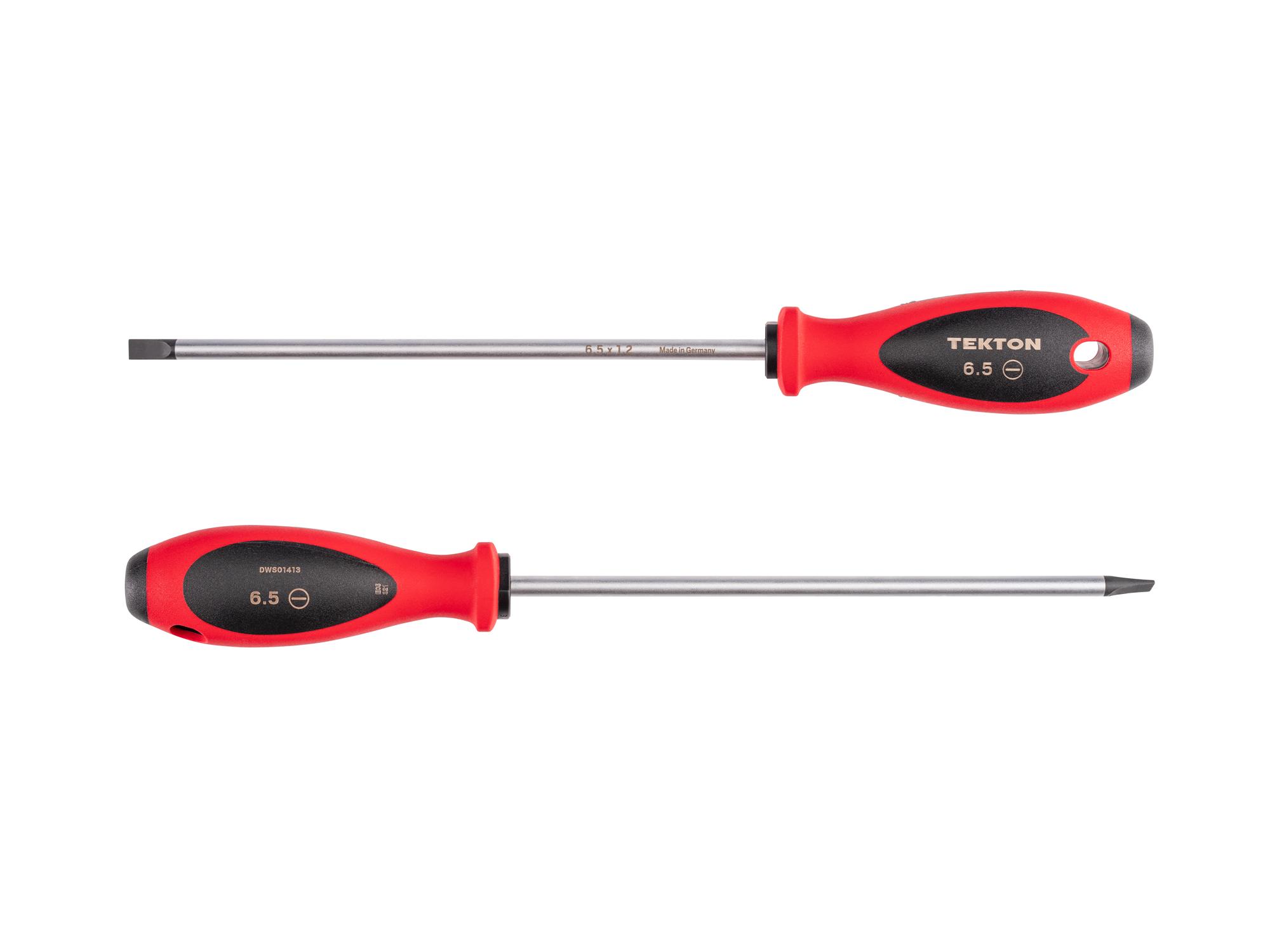 Side view of Tekton 8 inch screwdriver. Item #DWS01413