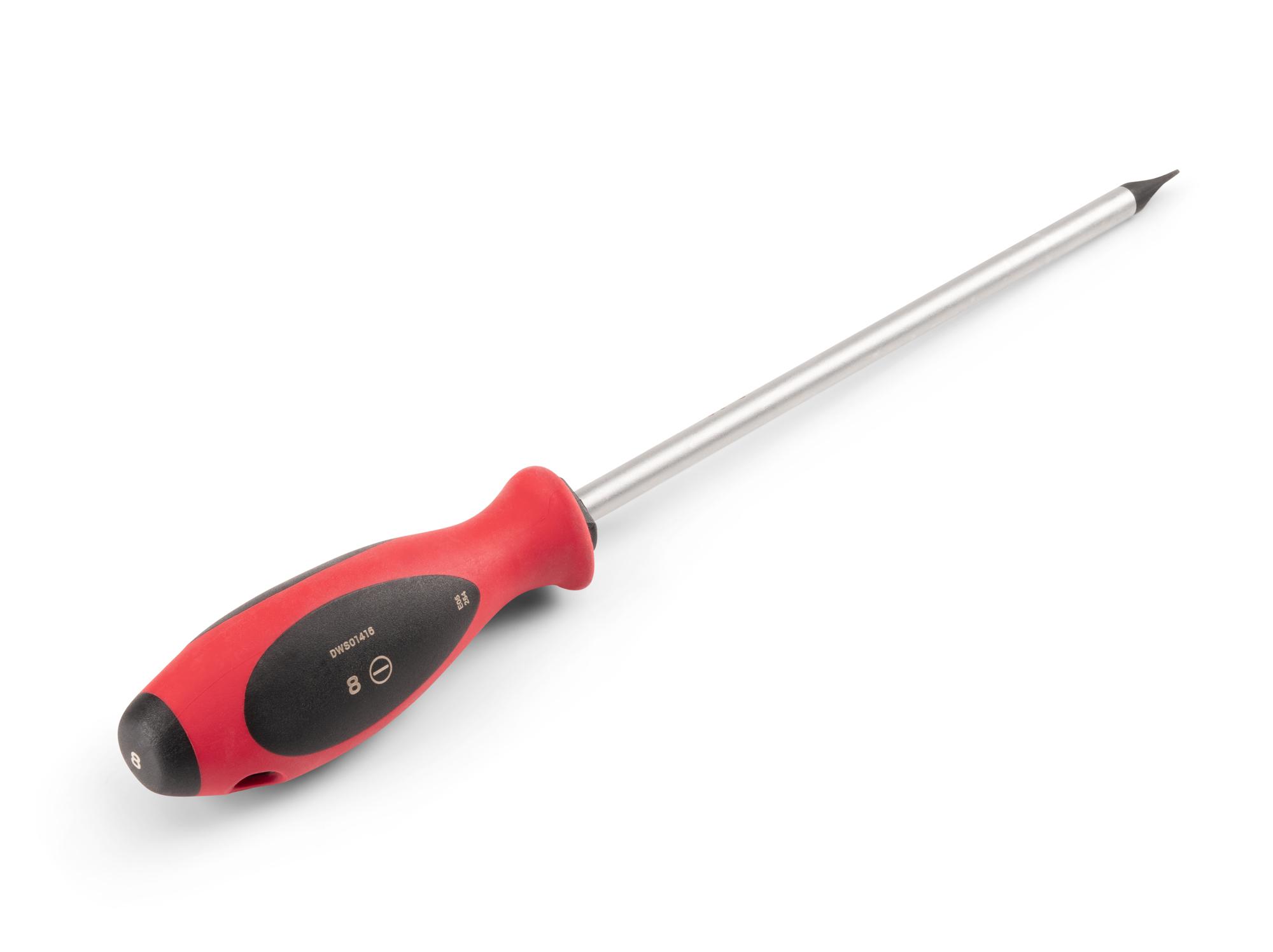 Back angle view of Tekton 8 inch screwdriver. Item #DWS01416