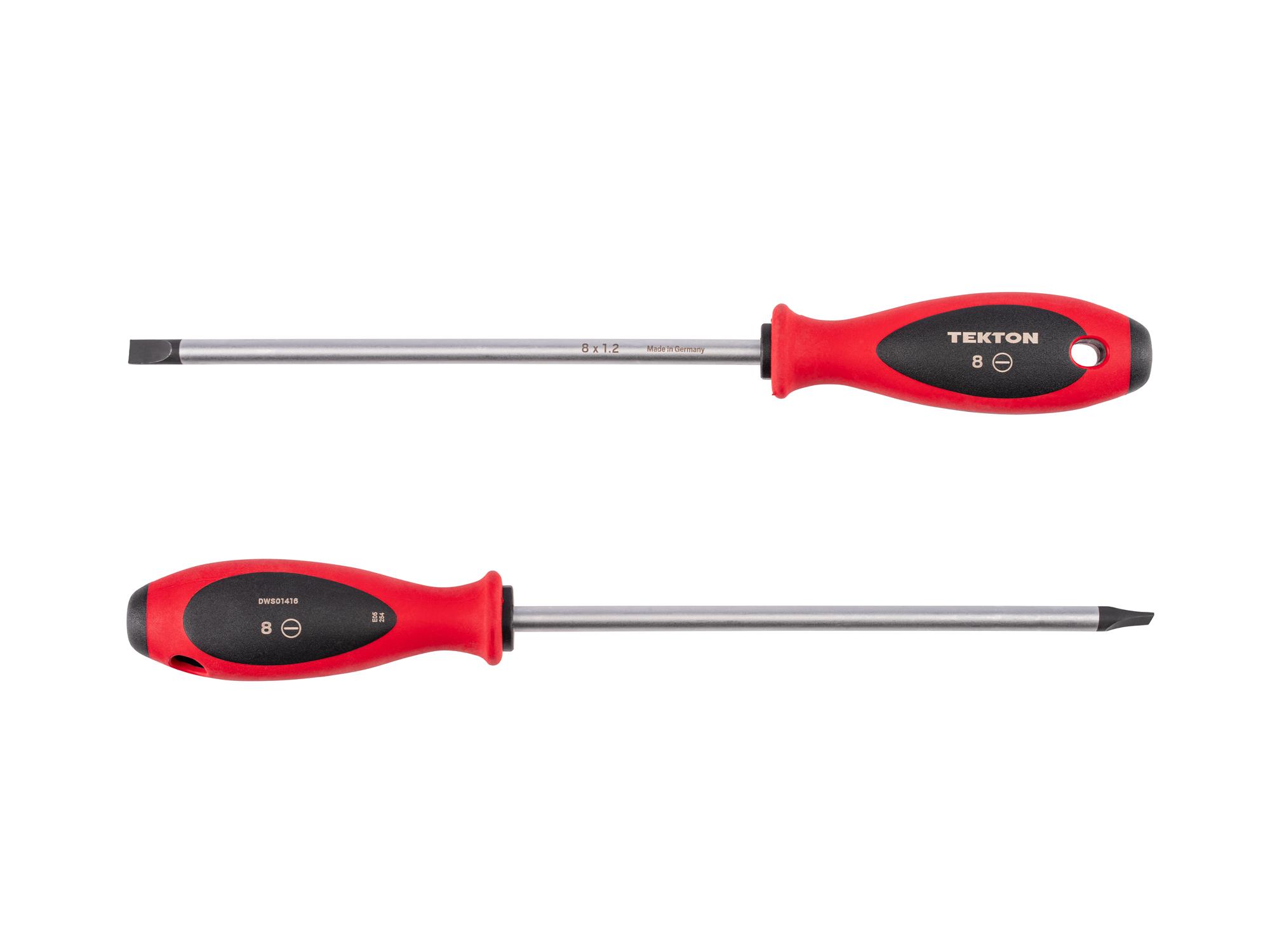 Side view of Tekton 8 inch screwdriver. Item #DWS01416