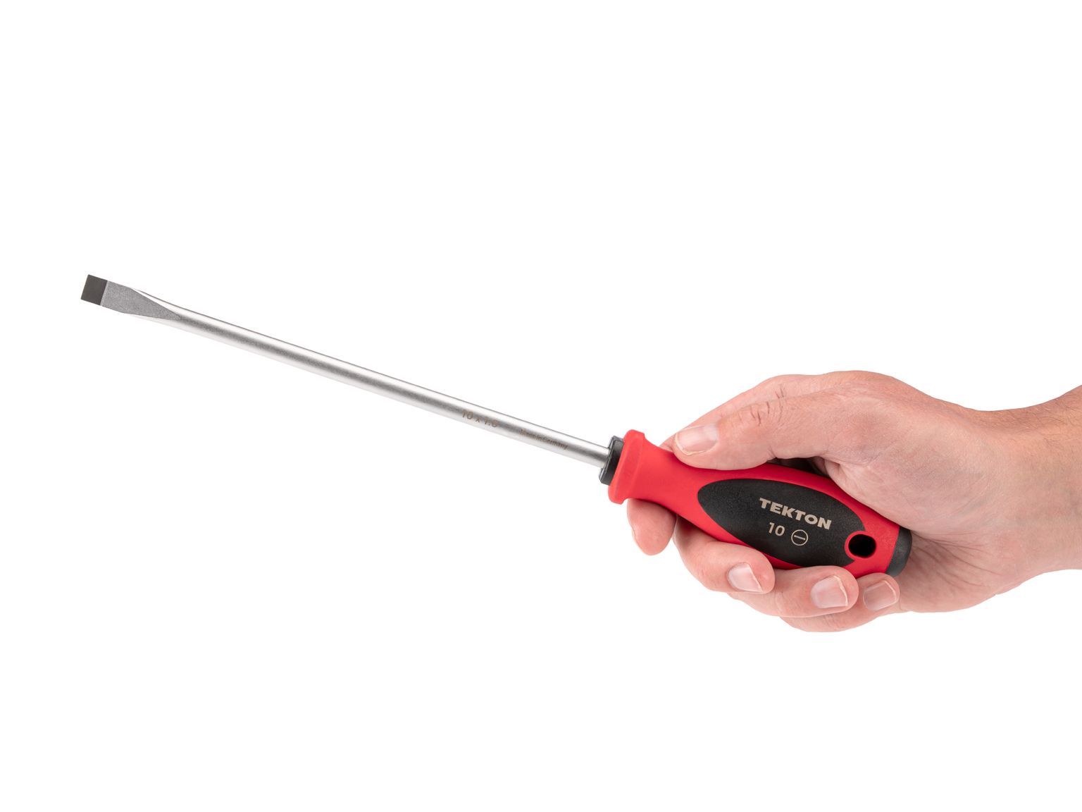 TEKTON 10 mm Slotted Screwdriver (8 in. Shank)