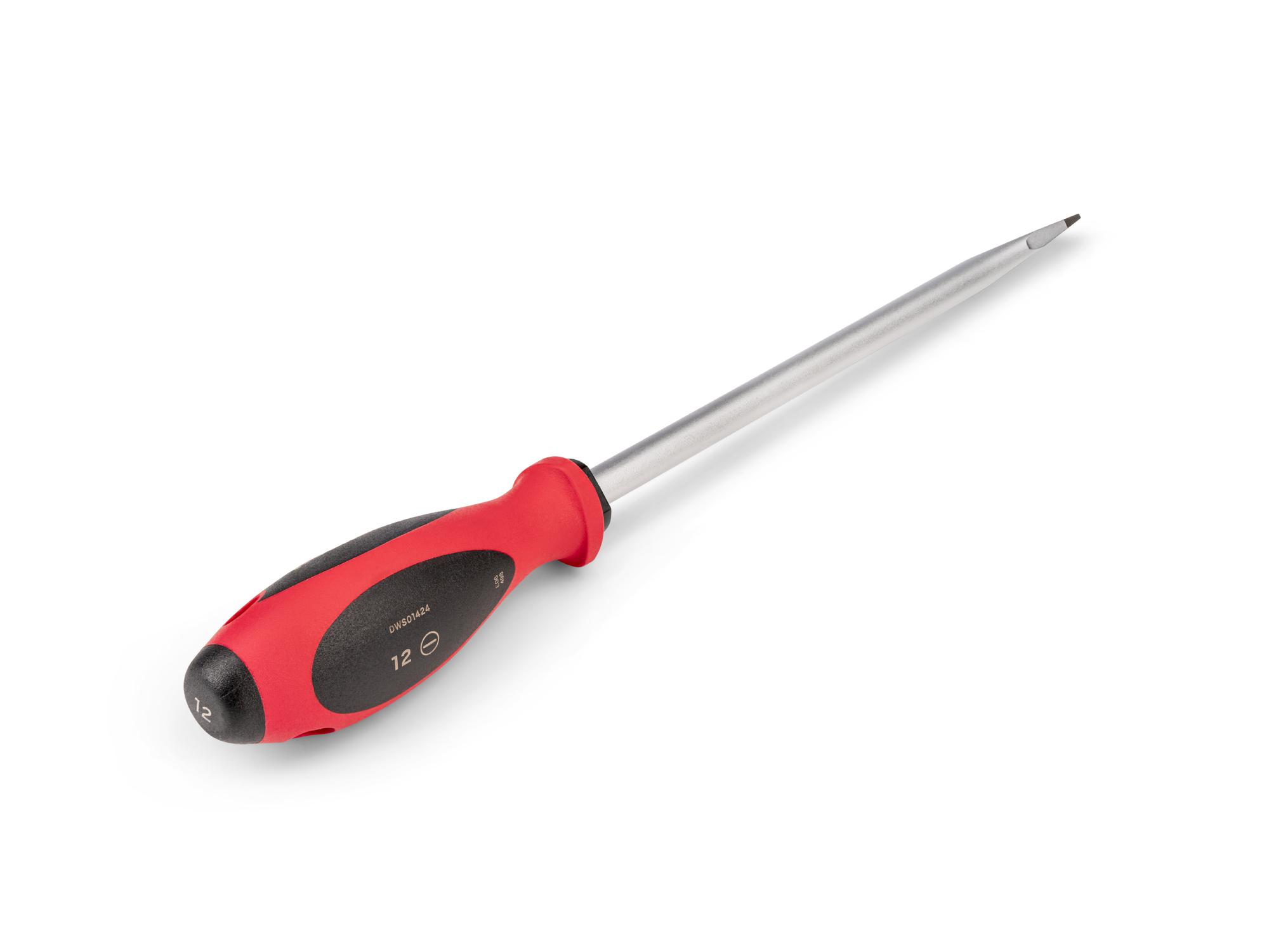 Back angle view of Tekton 8 inch screwdriver. Item #DWS01424