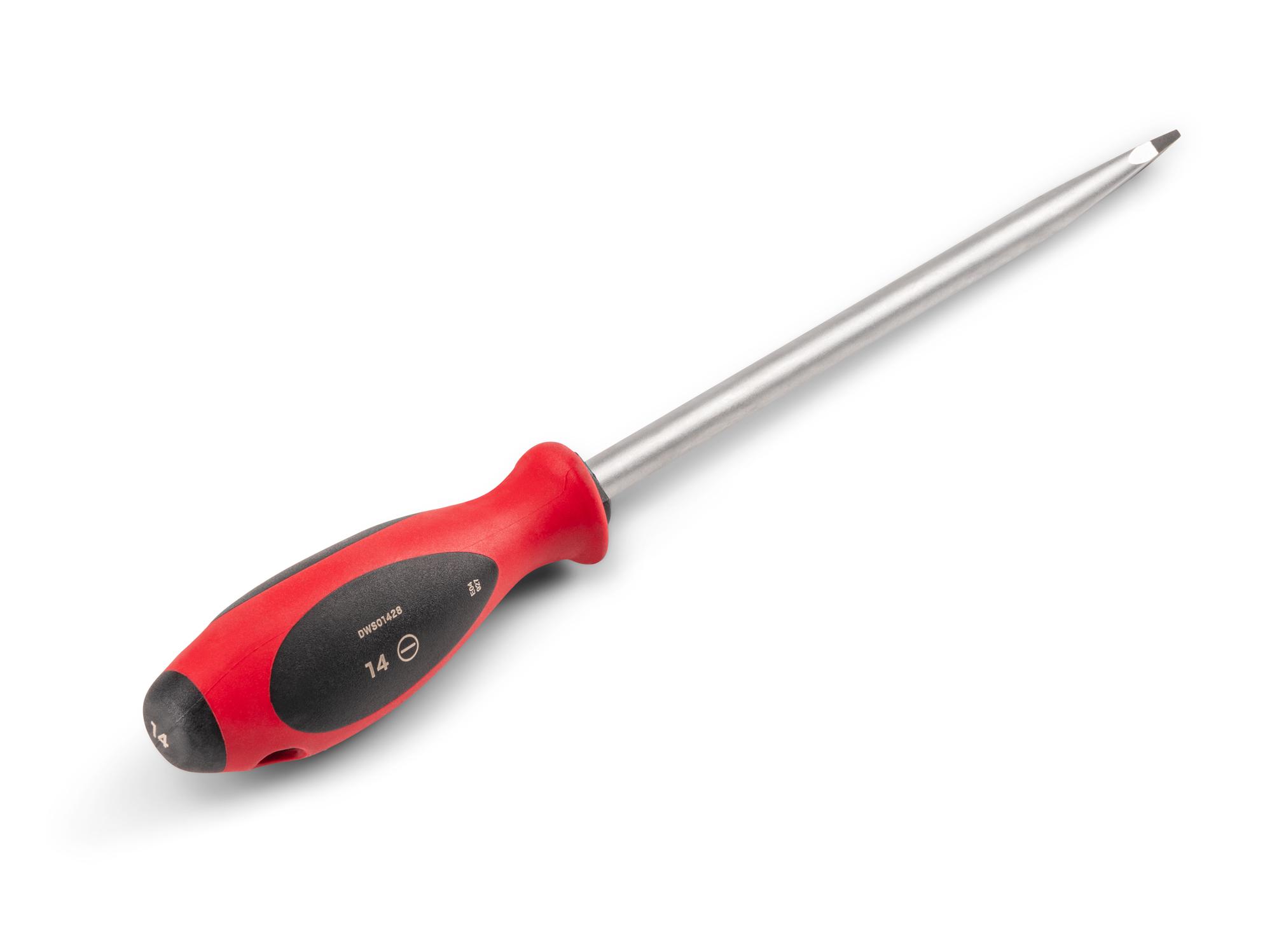 Back angle view of Tekton 8 inch screwdriver. Item #DWS01428