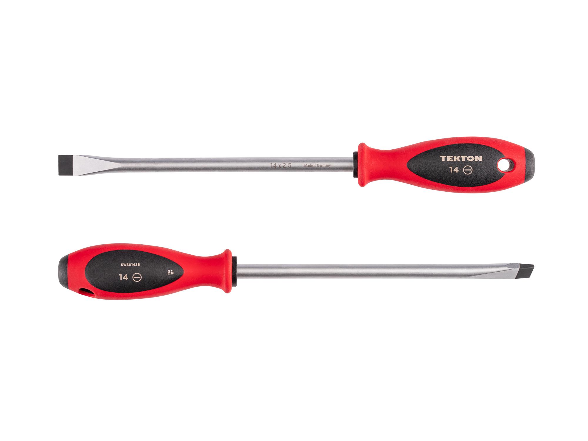 Side view of Tekton 8 inch screwdriver. Item #DWS01428