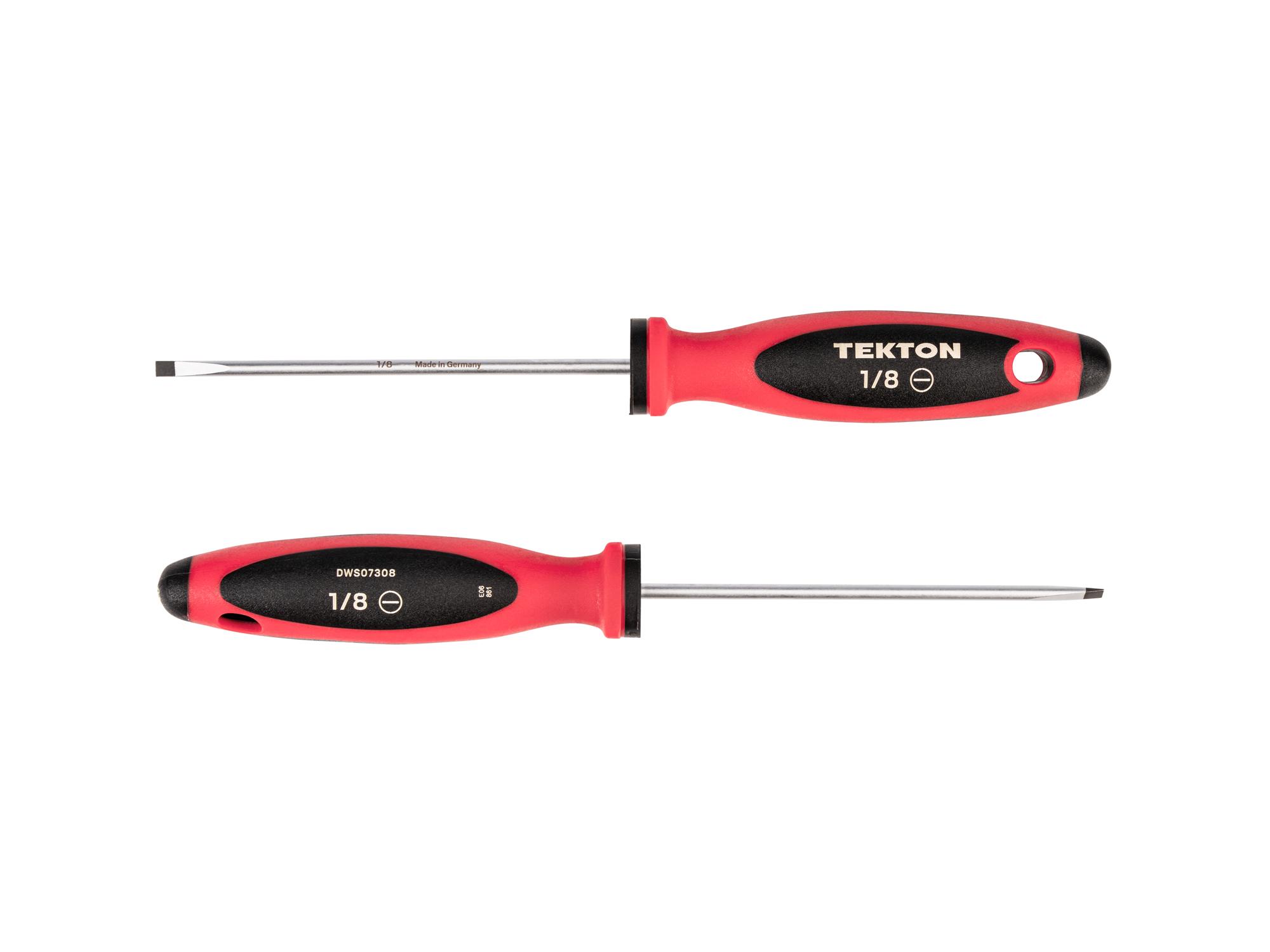 Side view of Tekton 4 inch screwdriver. Item #DWS07308