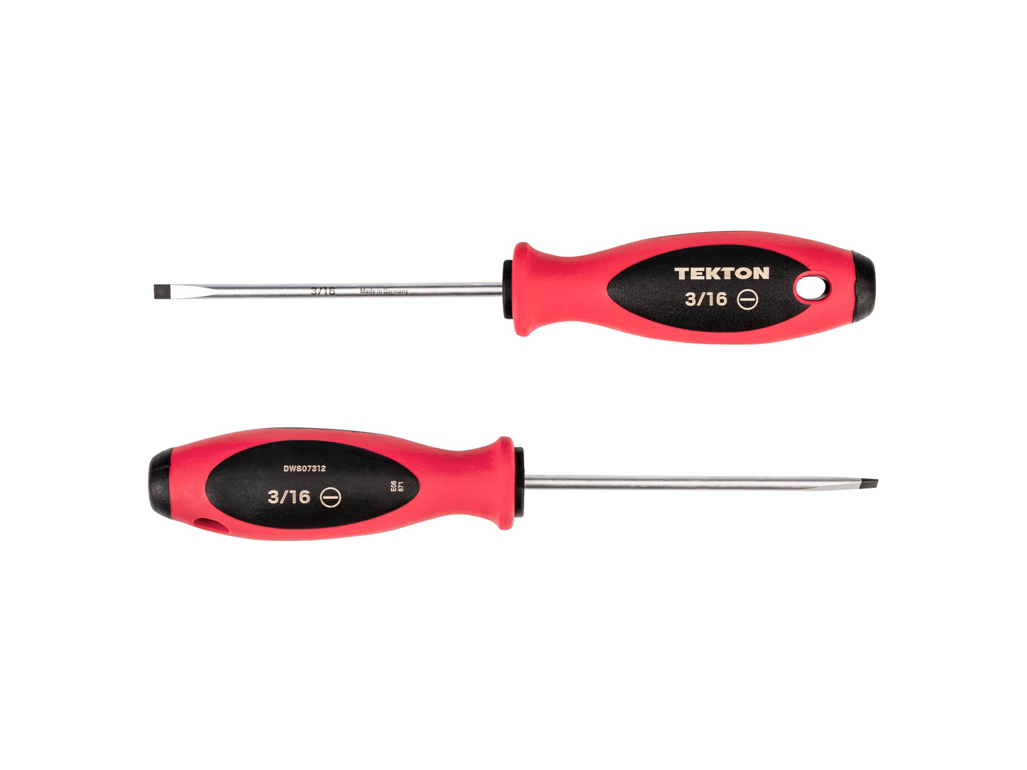 Side view of Tekton 4 inch screwdriver. Item #DWS07312